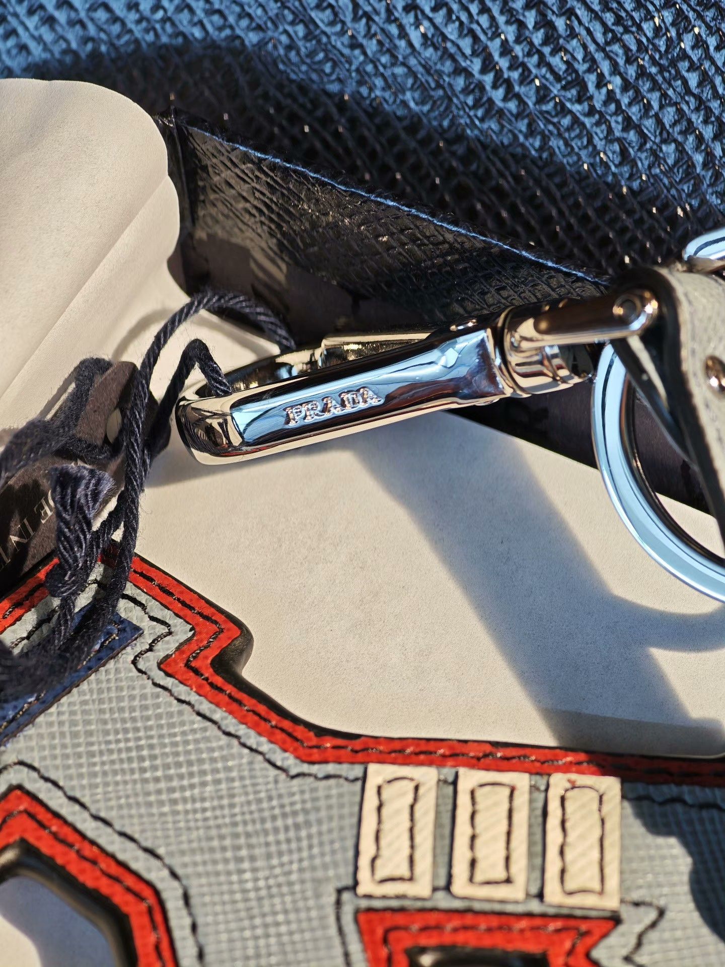 Prada Prada Letter H Keychain Size ONE SIZE - 3 Thumbnail
