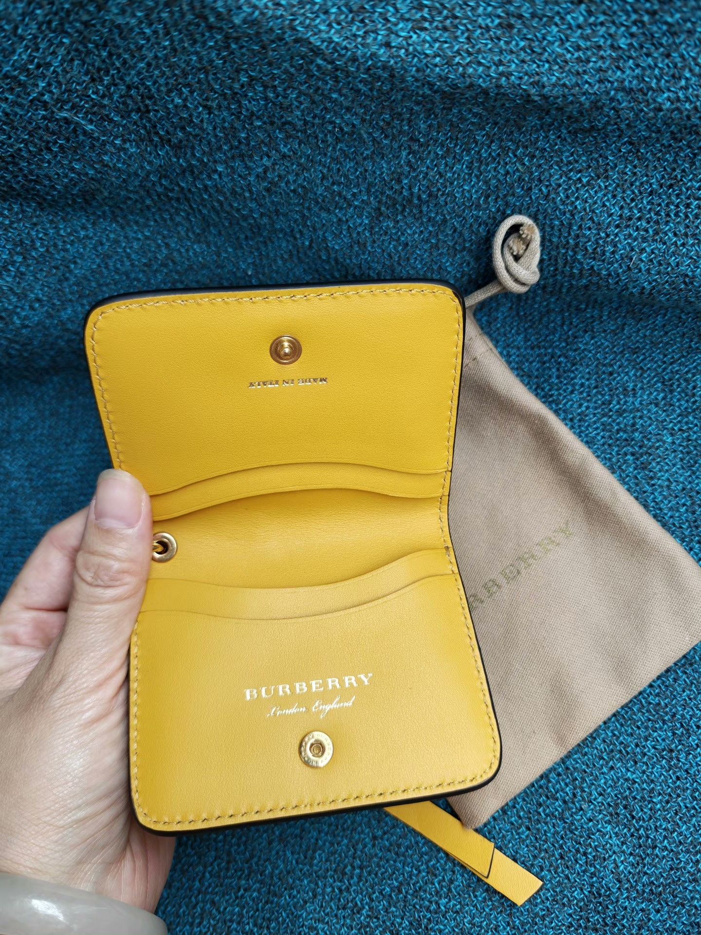 Burberry Burberry Leather Card Holder Crab Patchwork Size ONE SIZE - 2 Thumbnail