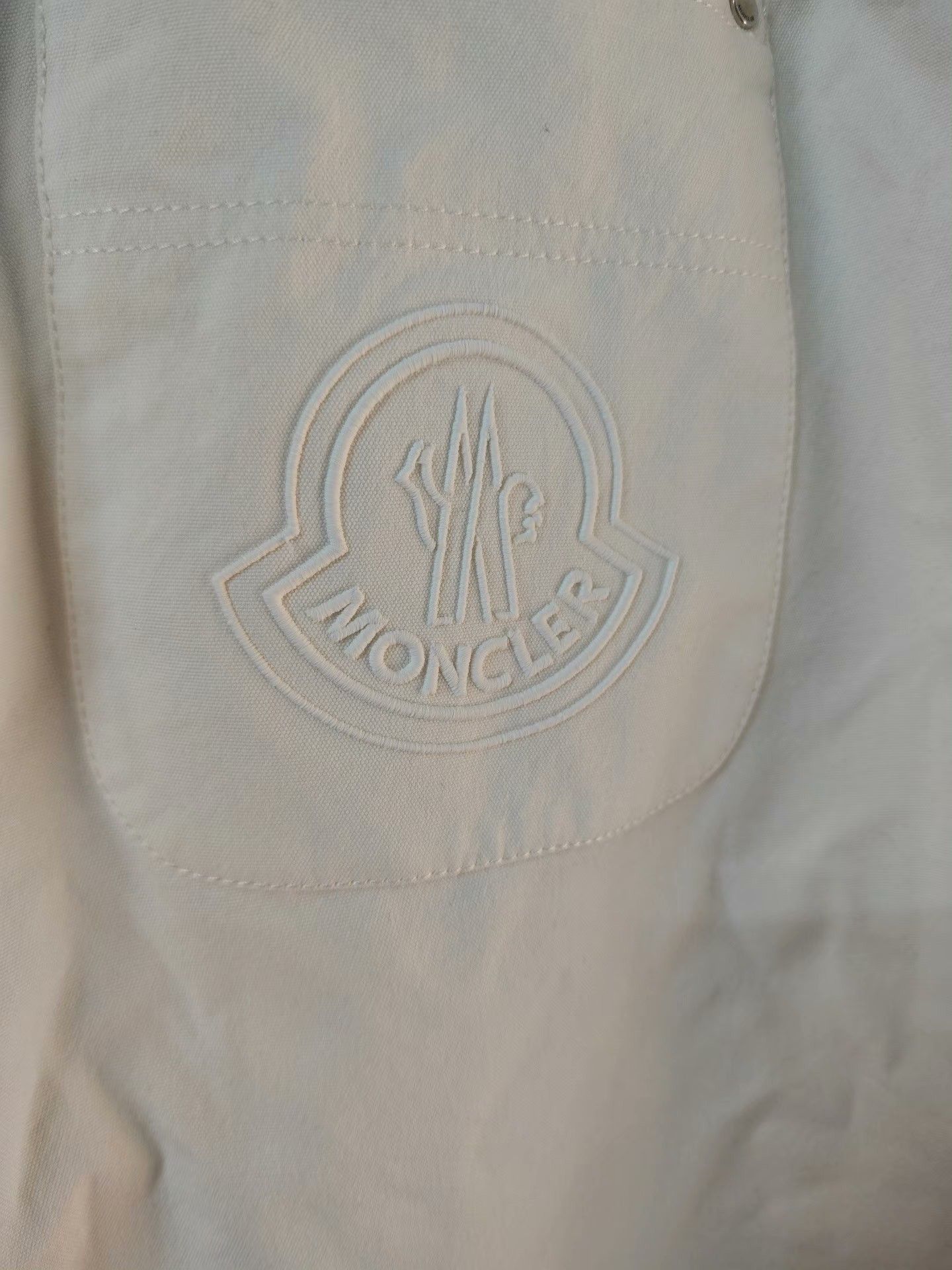 Moncler Moncler Men's White Cargo Denim Pants Size US 26 / EU 42 - 4 Thumbnail