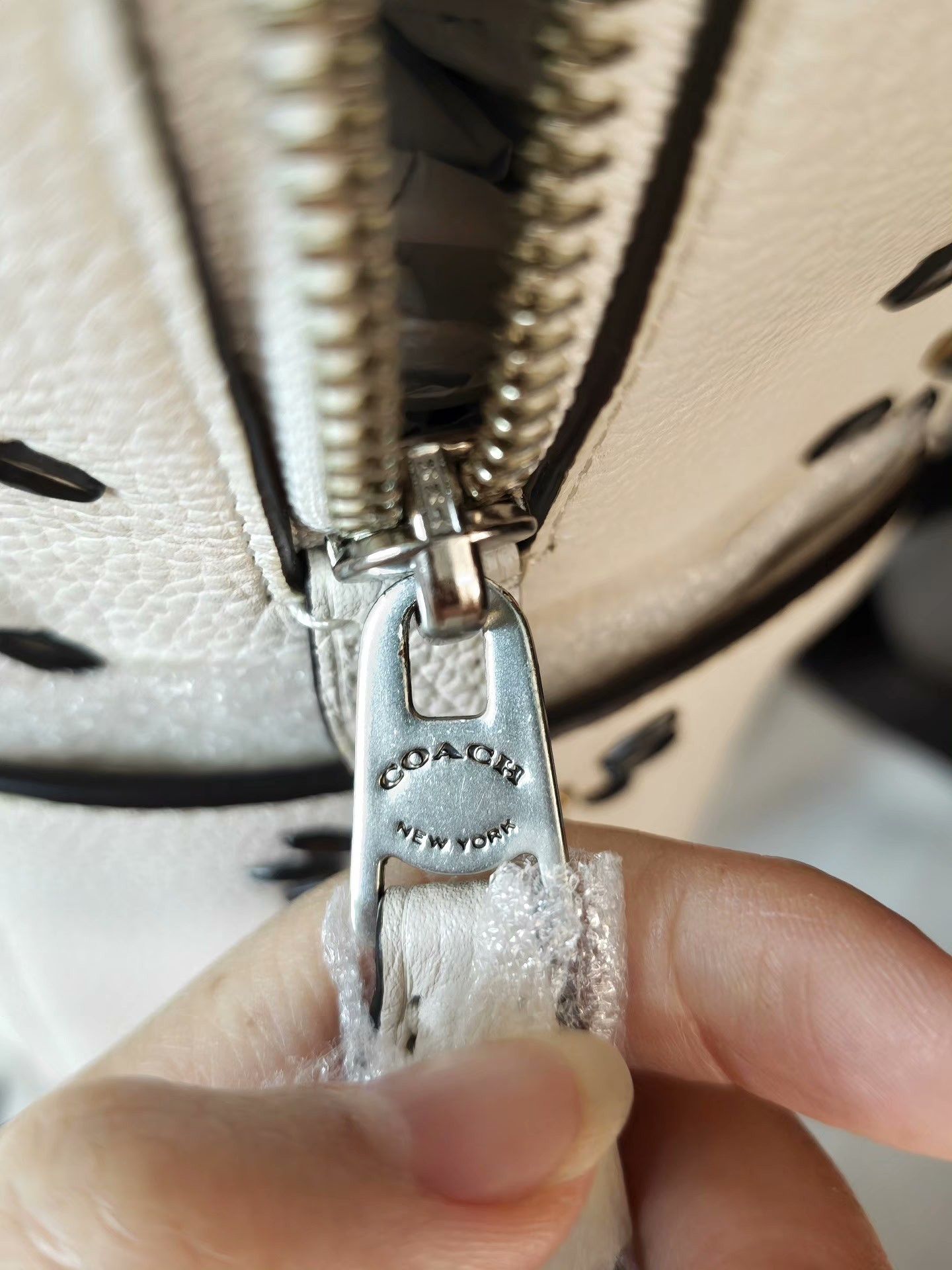 Coach Coach Studded Leather Beige Large Backpack Size ONE SIZE - 6 Thumbnail