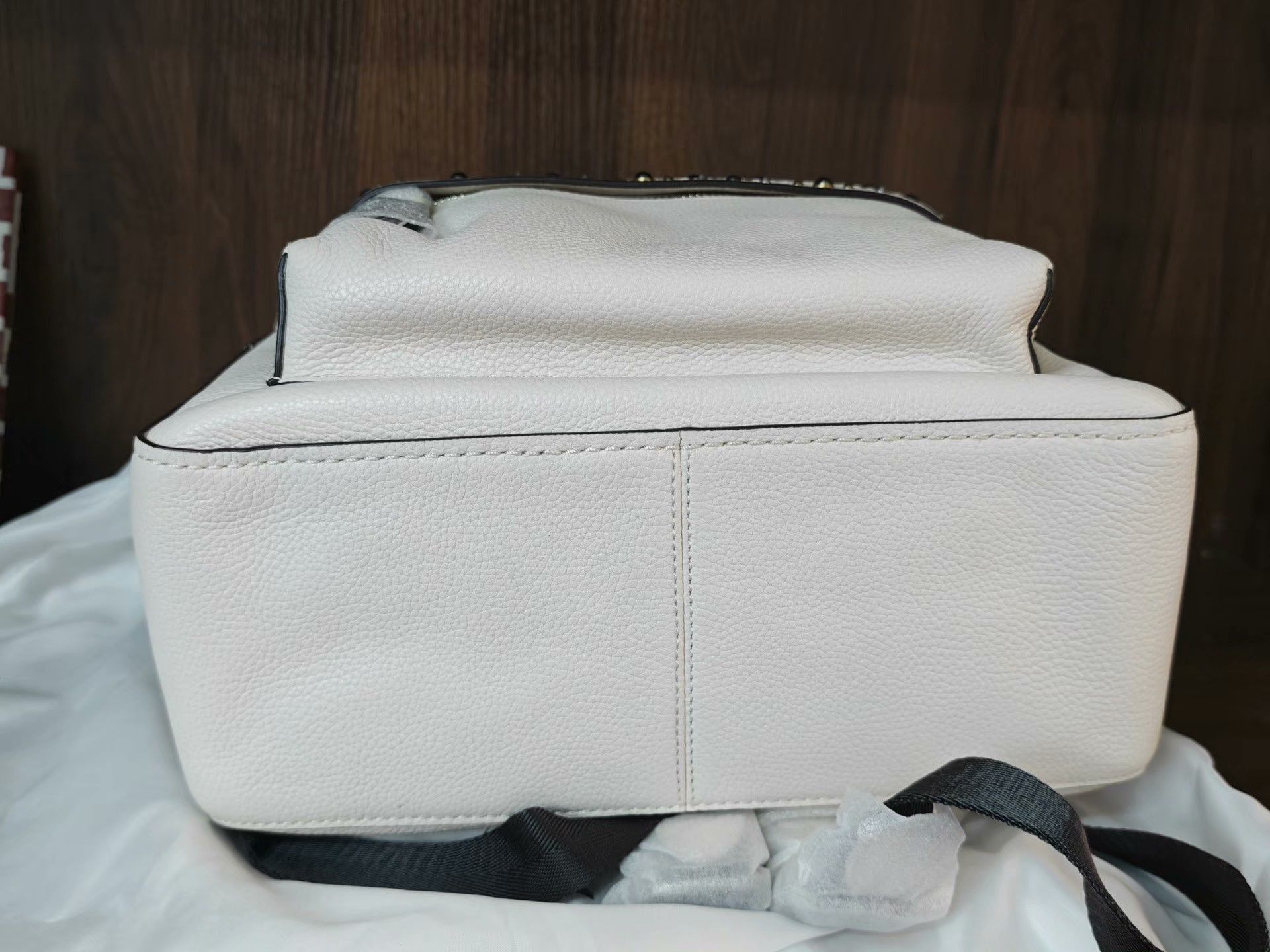 Coach Coach Studded Leather Beige Large Backpack Size ONE SIZE - 4 Thumbnail