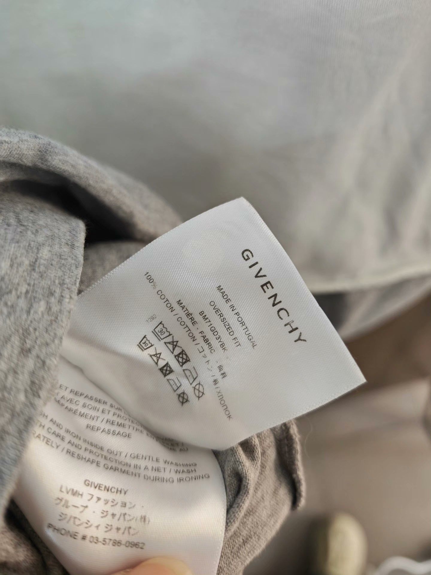Givenchy Givenchy White Gray Deconstructed Spliced Tee Size US XS / EU 42 / 0 - 5 Thumbnail