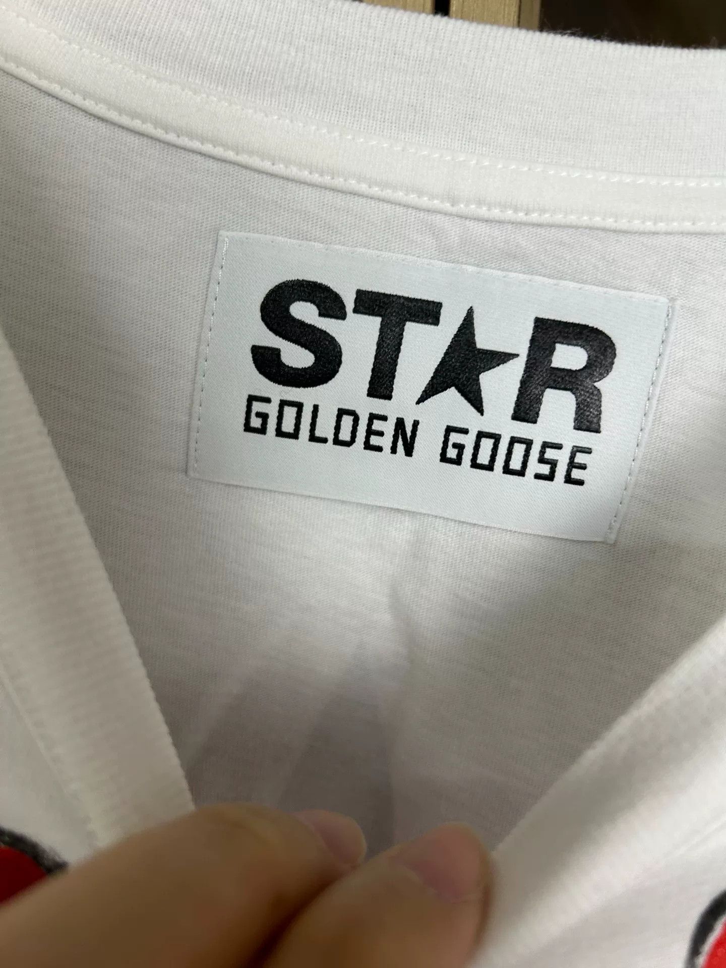 Golden Goose Golden Goose White Star Back T-shirt Size US M / EU 48-50 / 2 - 2 Thumbnail