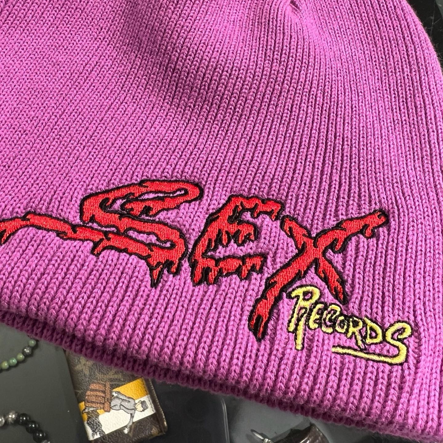 Chrome Hearts Chrome Hearts Mattyboy Sex Records Beanie Size ONE SIZE - 3 Thumbnail