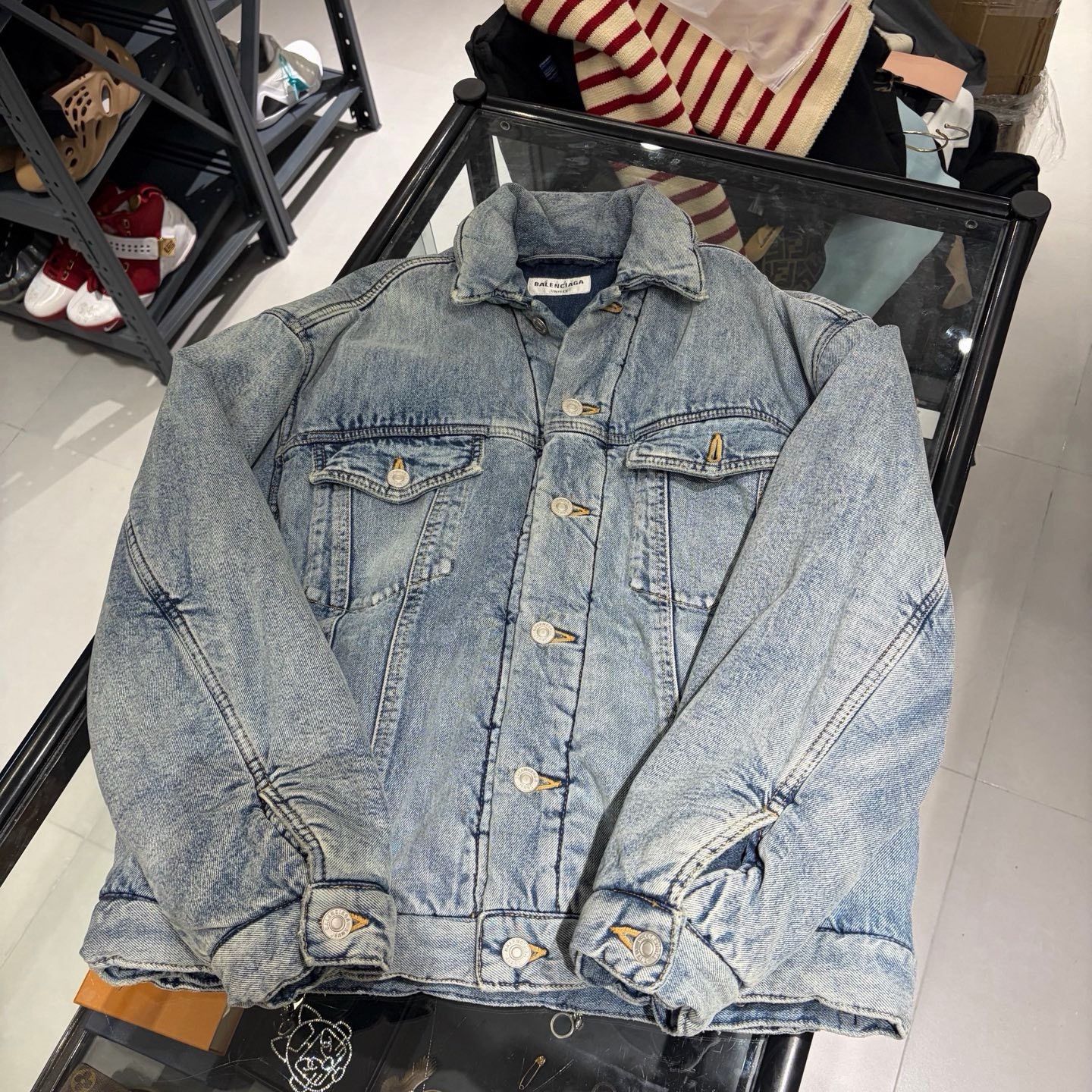 Balenciaga Balenciaga FW22 Denim Jacket Size XS / US 0-2 / IT 36-38 - 6 Thumbnail