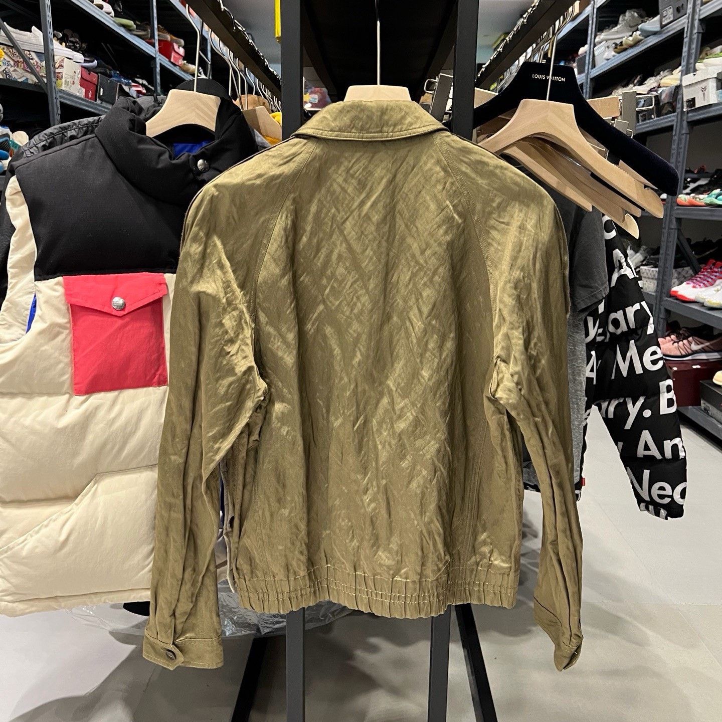 Yves Saint Laurent YSL Saint Laurent Gold Washed Metallic Jacket Size US M / EU 48-50 / 2 - 2 Thumbnail