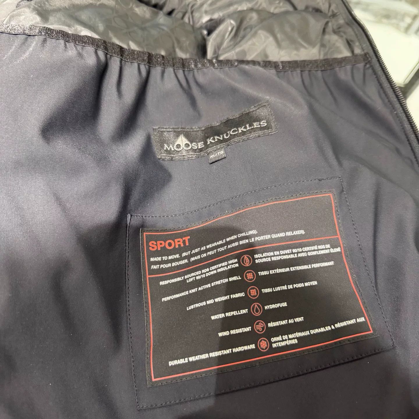 Moose Knuckles Moose Knuckles Colorblock Quilted Logo Down Vest Size US XL / EU 56 / 4 - 5 Thumbnail