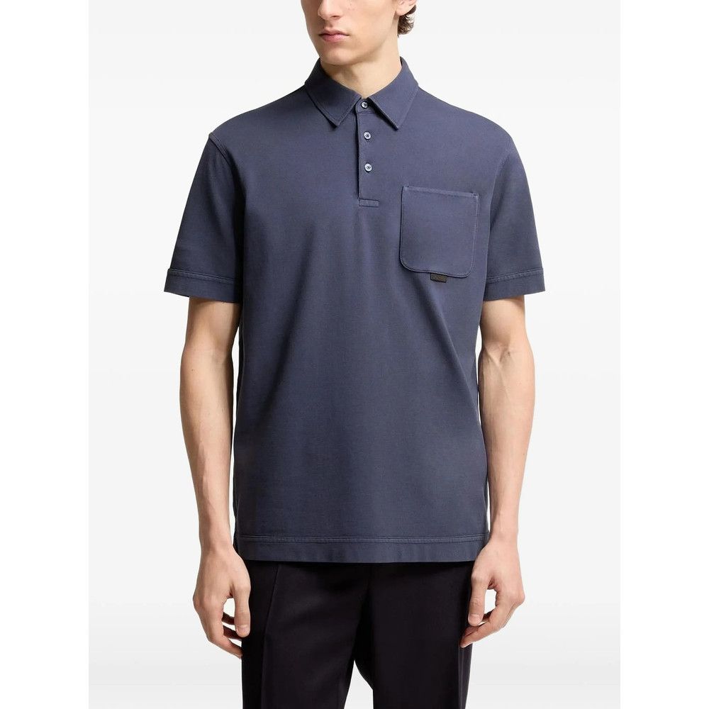 Moncler Moncler BLUE Polo Shirts Size US L / EU 52-54 / 3 - 2 Thumbnail