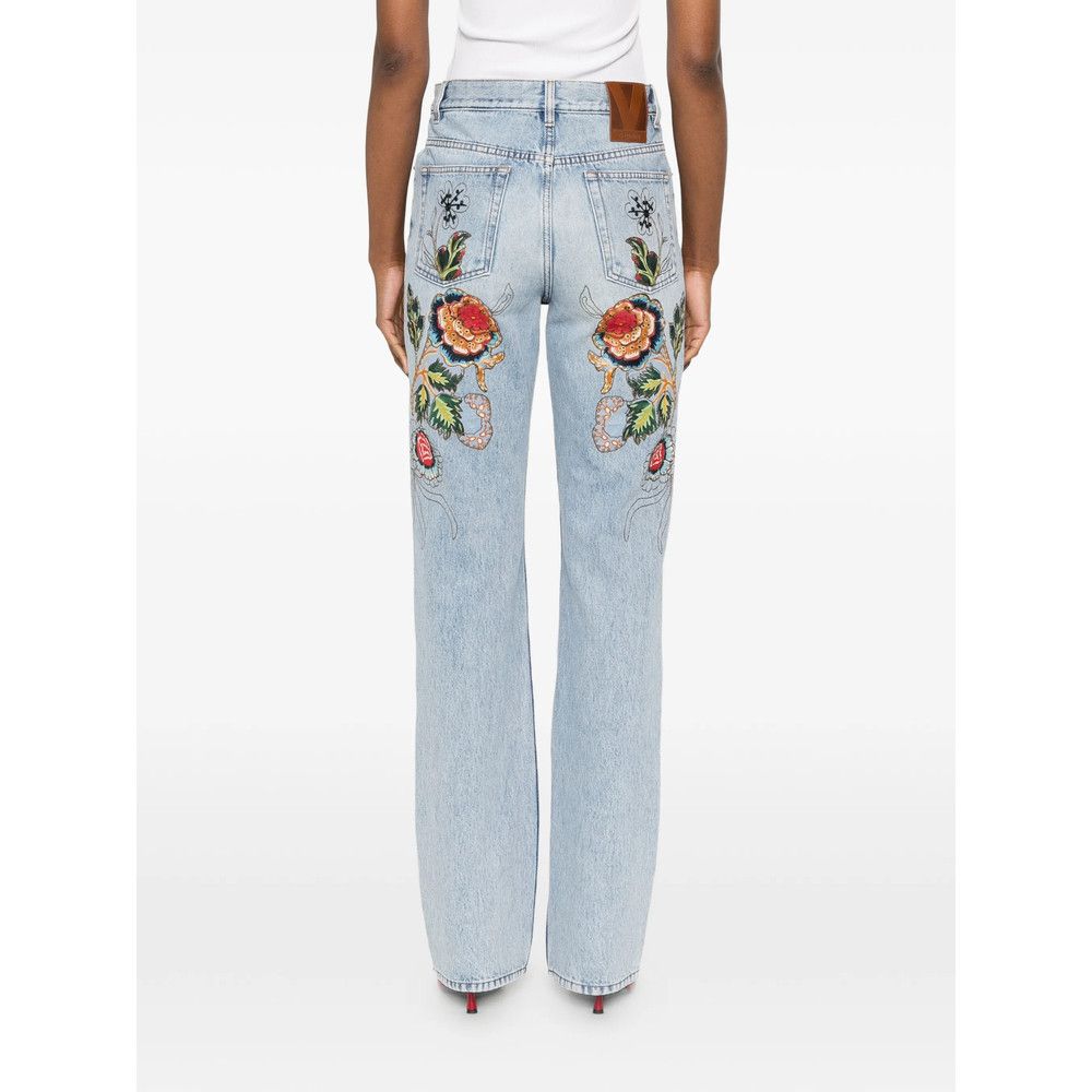 Valentino Valentino BLUE Denim - Straight-Leg Jeans Size 26" / US 2 / IT 38 - 5 Thumbnail