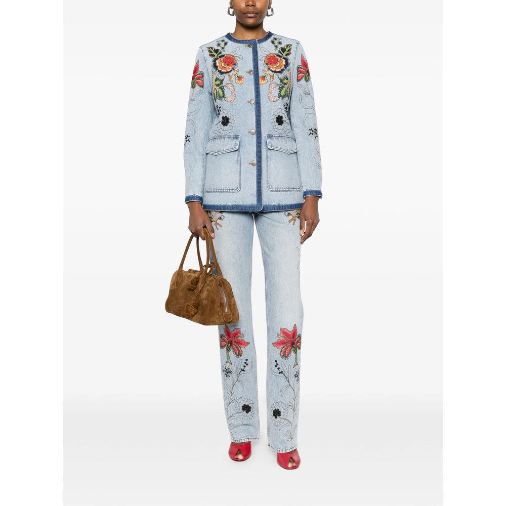 Valentino Valentino BLUE Denim - Straight-Leg Jeans Size 26" / US 2 / IT 38 - 4 Thumbnail