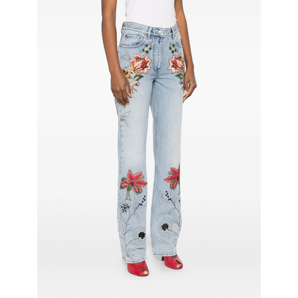 Valentino Valentino BLUE Denim - Straight-Leg Jeans Size 26" / US 2 / IT 38 - 3 Thumbnail