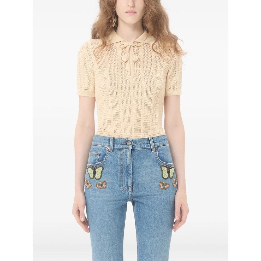 Valentino Valentino NEUTRALS Tops - Polo Tops Size XS / US 0-2 / IT 36-38 - 5 Thumbnail