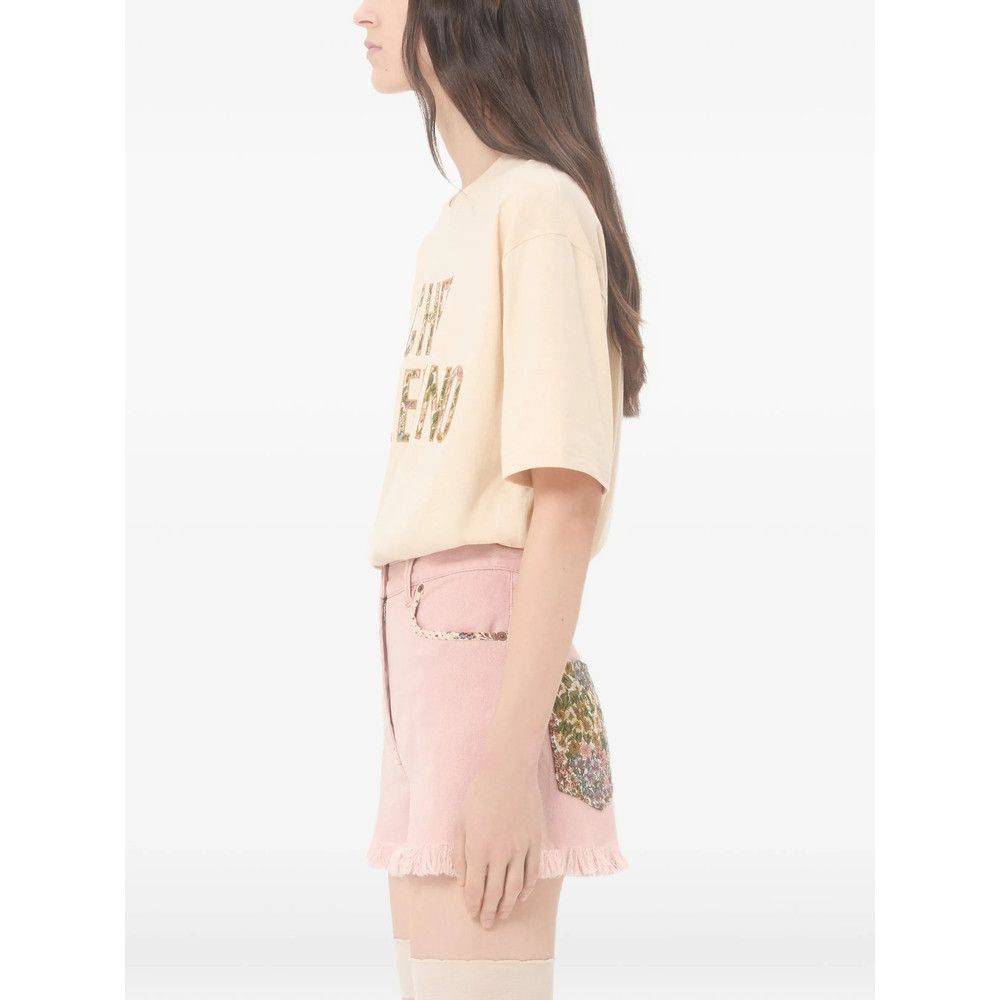 Valentino Valentino NEUTRALS Tops - T-shirts & Jerseys Size S / US 4 / IT 40 - 3 Thumbnail