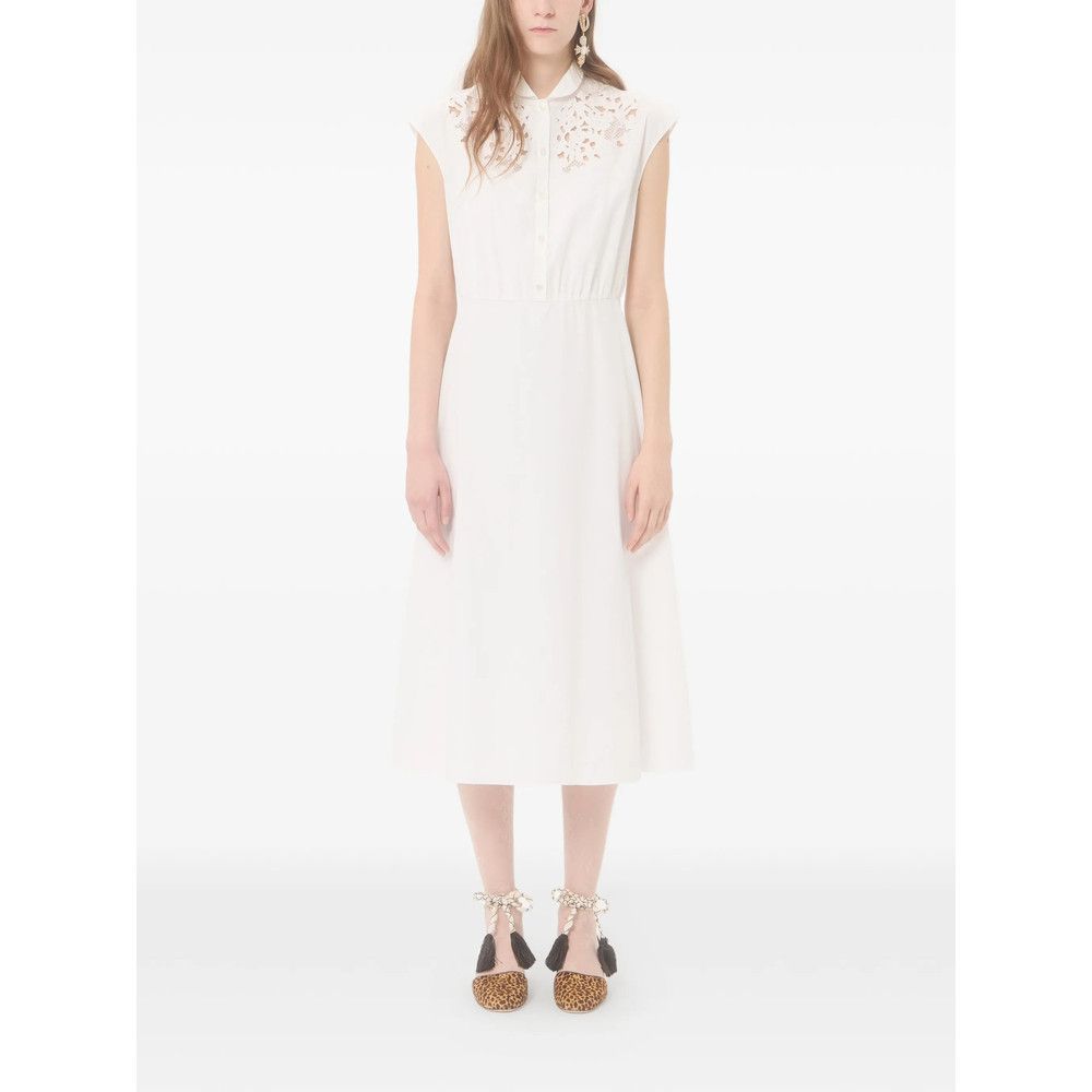 Valentino Valentino WHITE Dresses - Day Dresses Size S / US 4 / IT 40 - 2 Thumbnail
