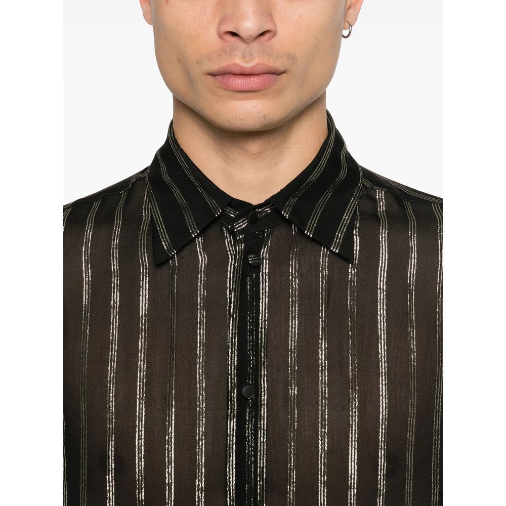 Valentino Valentino BLACK Shirts Size US M / EU 48-50 / 2 - 2 Thumbnail