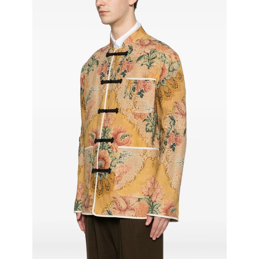 Valentino Valentino YELLOW Jackets - Shirt Jackets Size US M / EU 48-50 / 2 - 2 Thumbnail