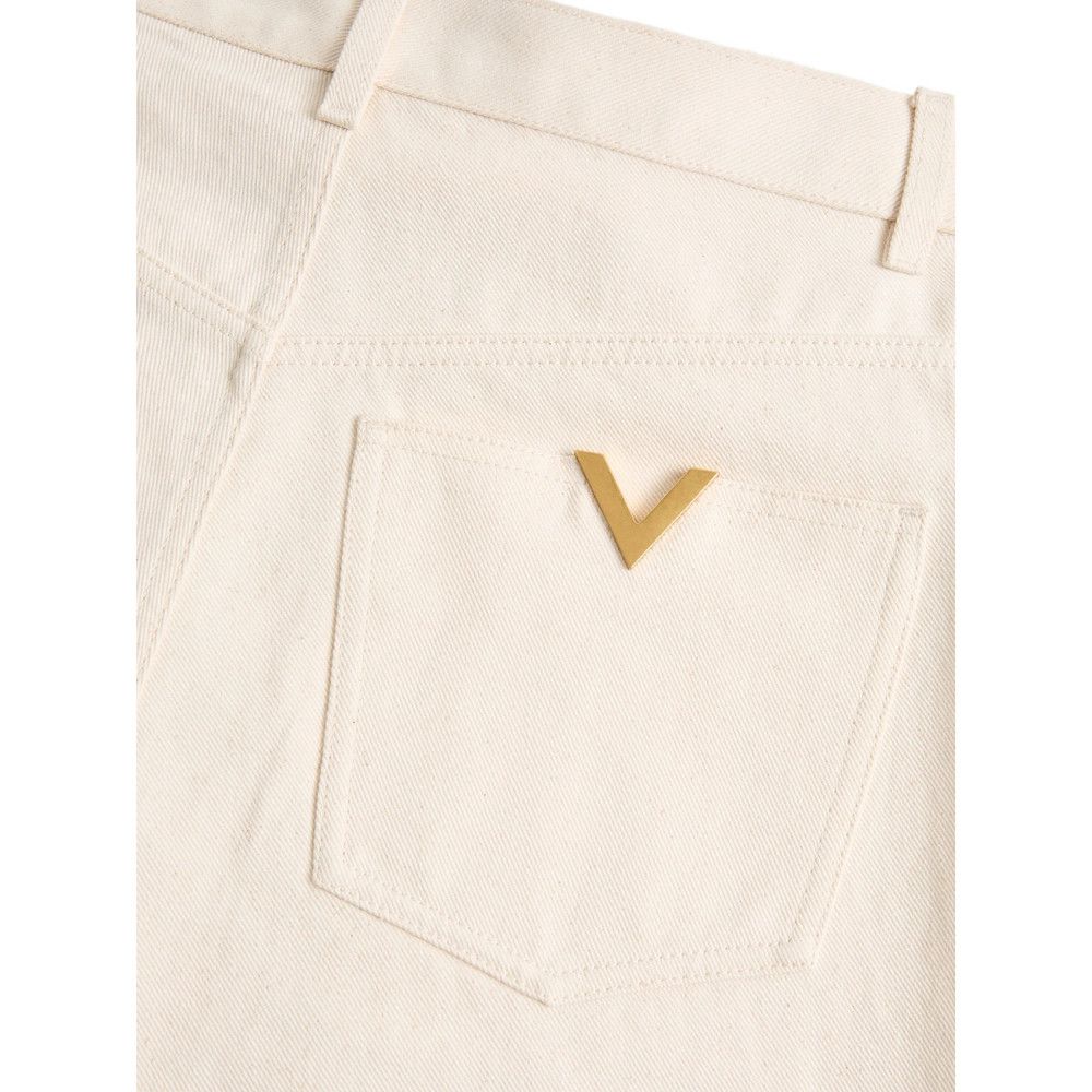 Valentino Valentino NEUTRALS Denim - Regular & Straight-Leg Jeans Size US 30 / EU 46 - 4 Thumbnail