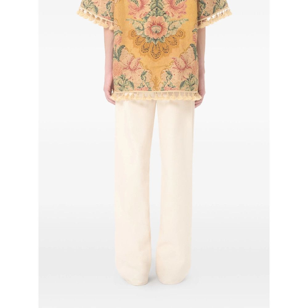 Valentino Valentino NEUTRALS Denim - Regular & Straight-Leg Jeans Size US 33 - 2 Thumbnail