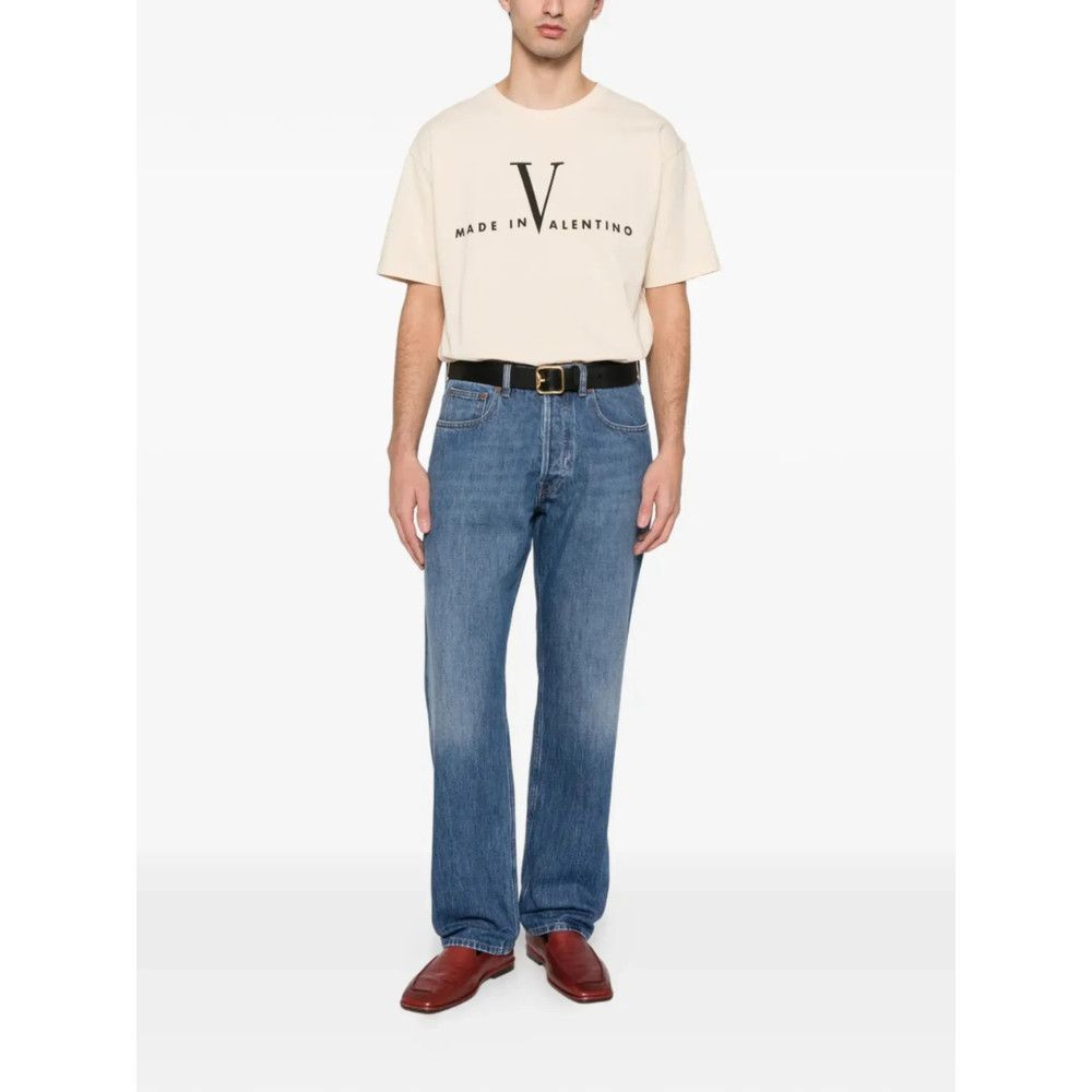 Valentino Valentino BLUE Denim - Regular & Straight-Leg Jeans Size US 30 / EU 46 - 3 Thumbnail
