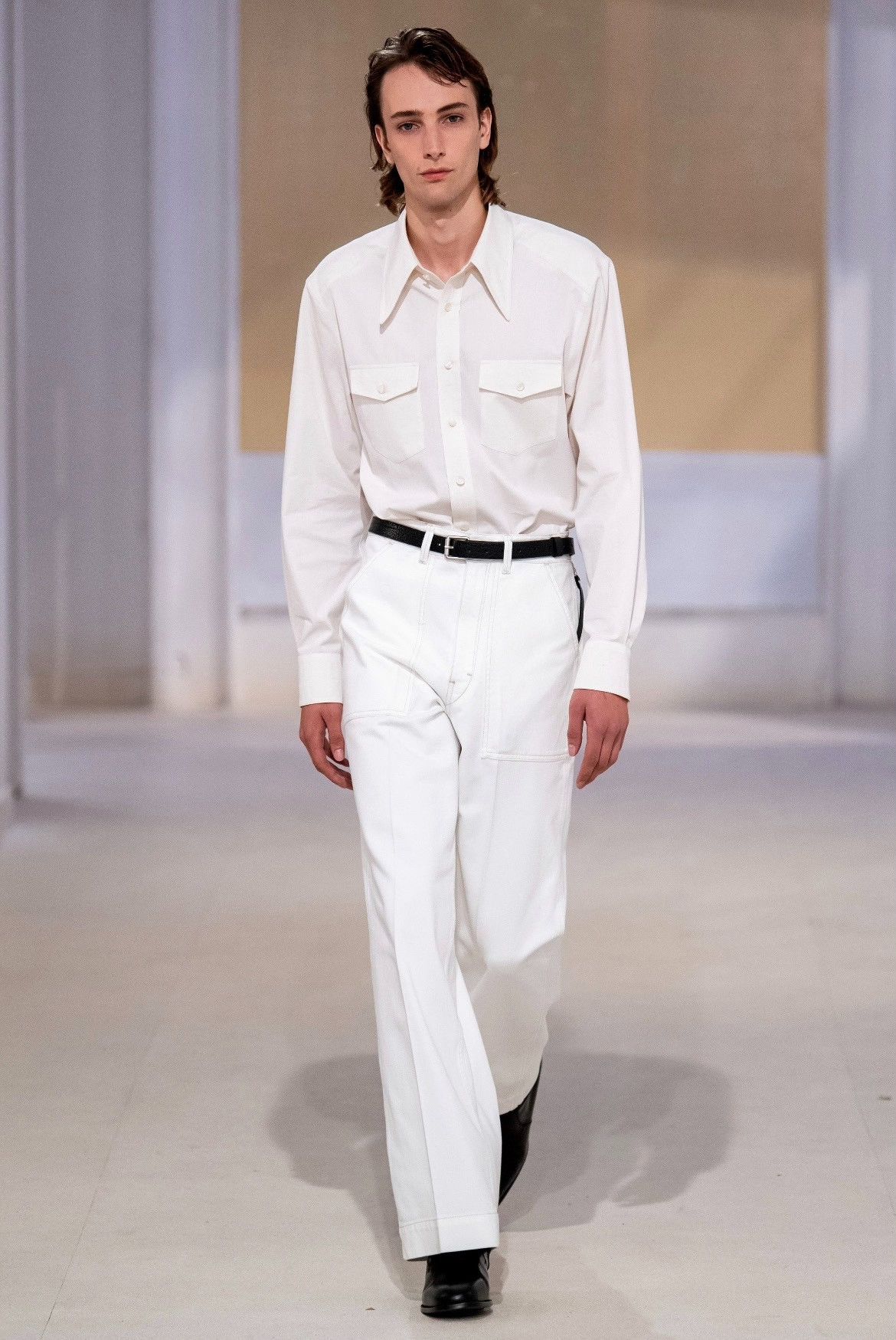 Lemaire Lemaire 20SS Scissors Collar Pocket Shirt Size US S / EU 44-46 / 1 - 3 Thumbnail
