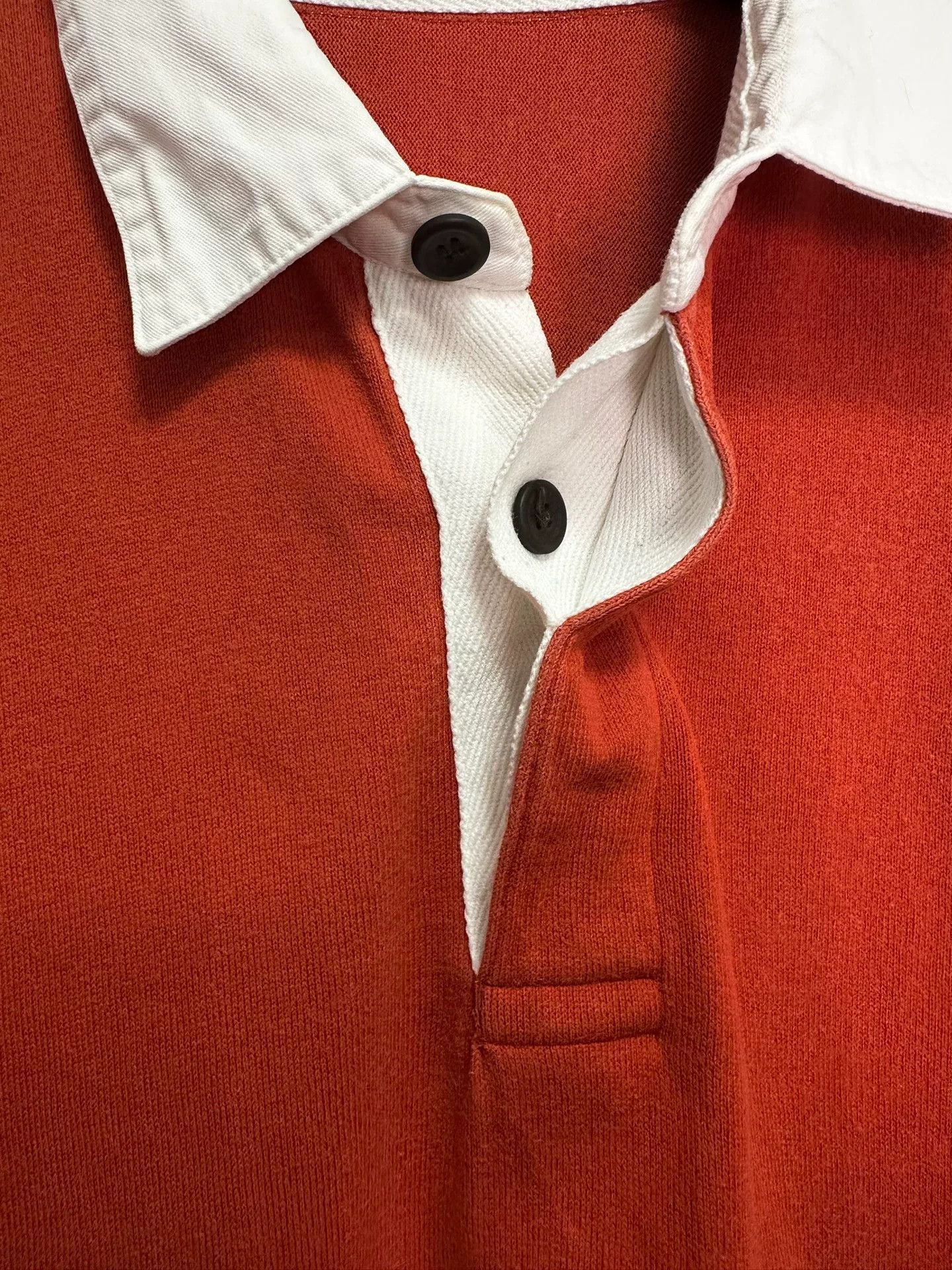 Issey Miyake Issey Miyake 80s Red White Print Polo Size US M / EU 48-50 / 2 - 4 Thumbnail
