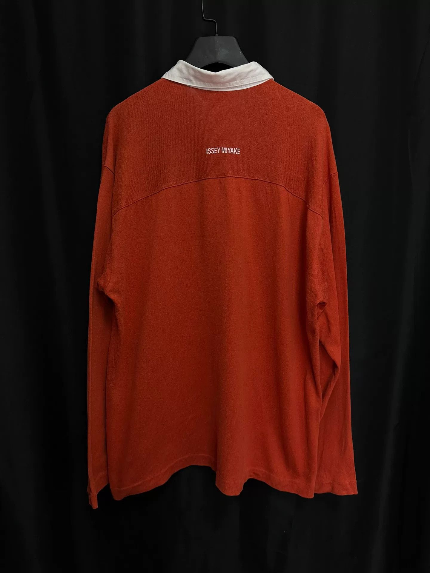 Issey Miyake Issey Miyake 80s Red White Print Polo Size US M / EU 48-50 / 2 - 2 Thumbnail