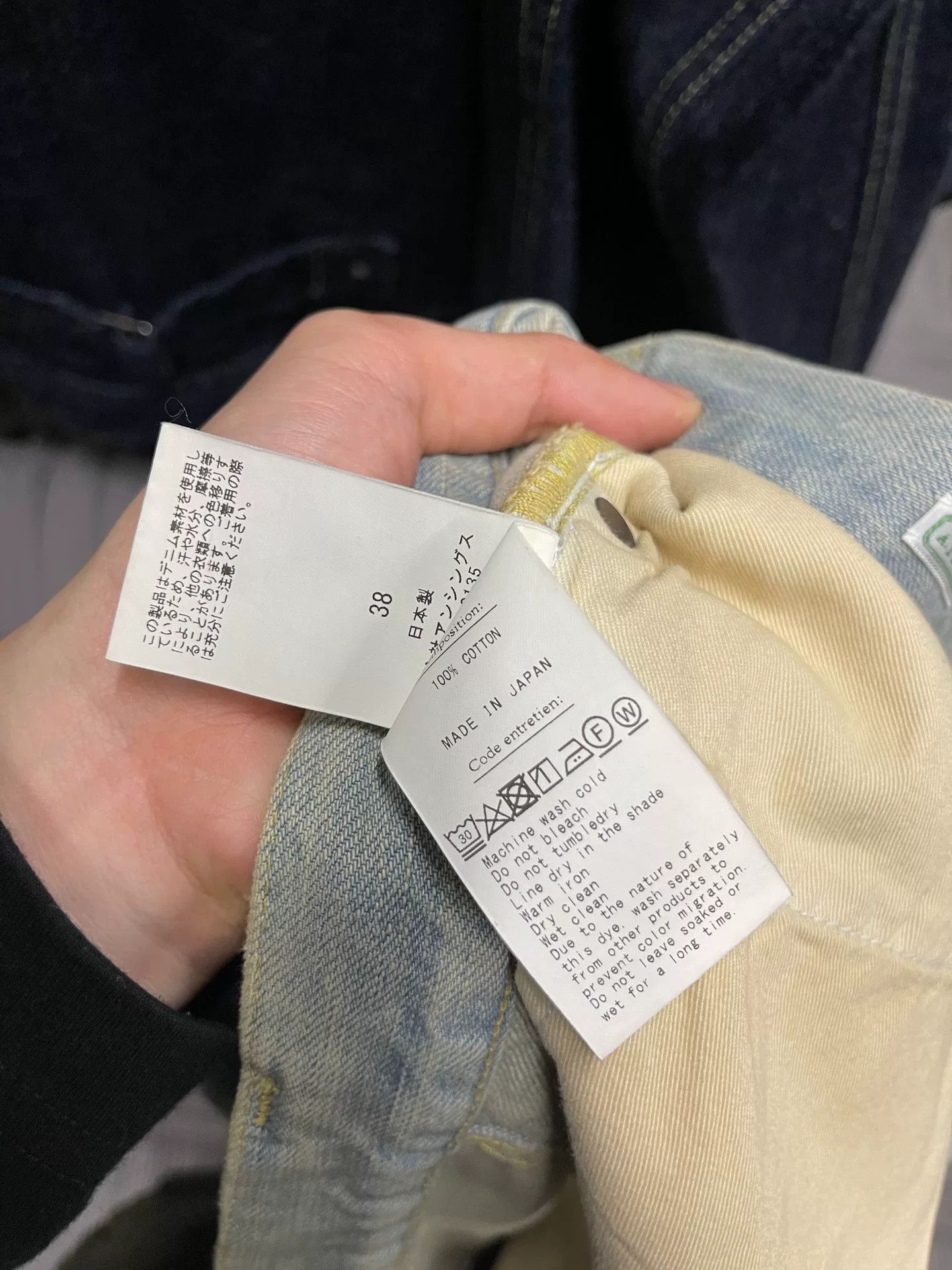 A.PRESSE A.PRESSE Washed Denim Wide Pants Size 38" / US 16 / IT 52 - 5 Thumbnail