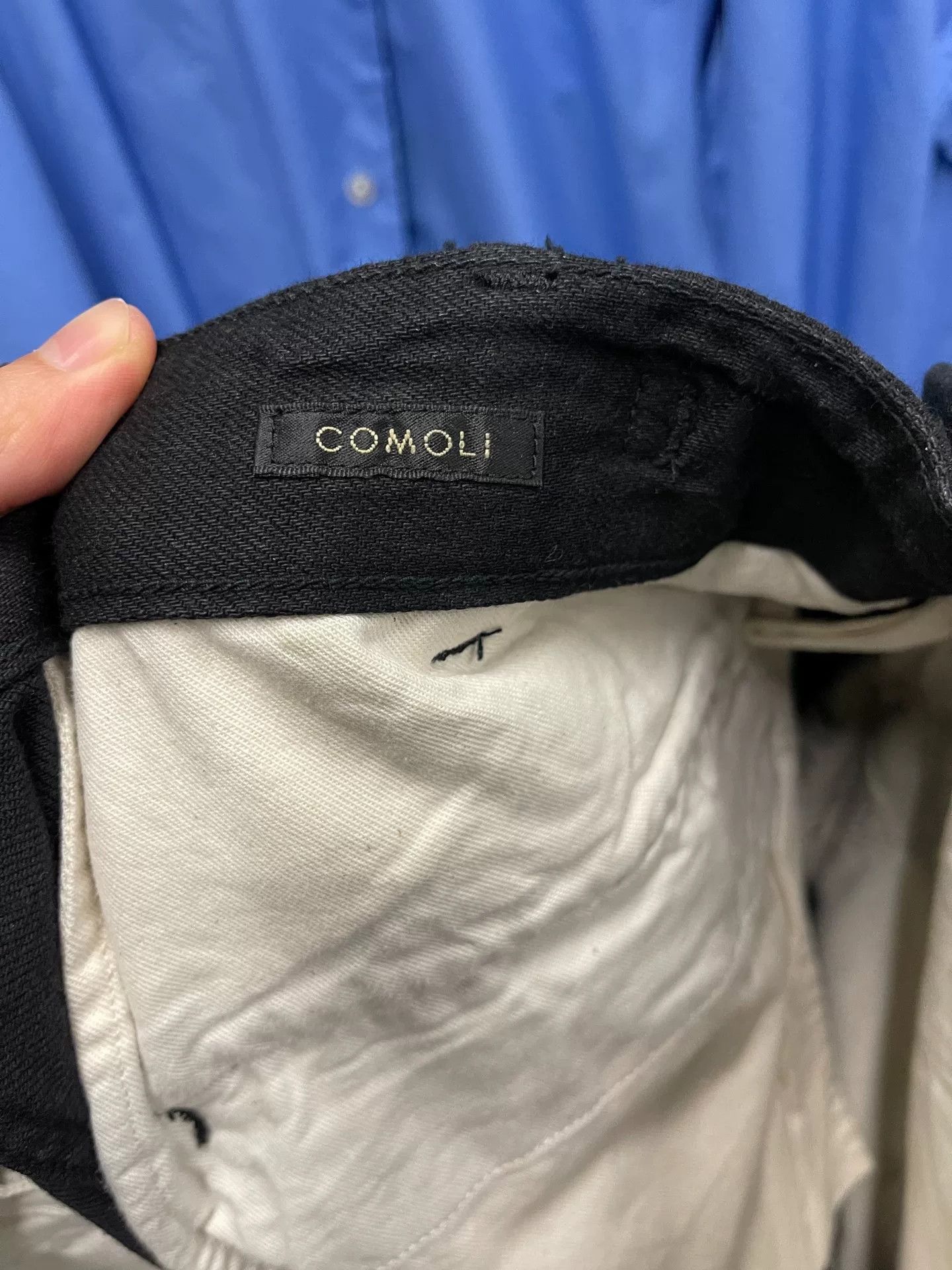 Comoli COMOLI Black Denim B.D.U Pants Size US 31 - 5 Thumbnail