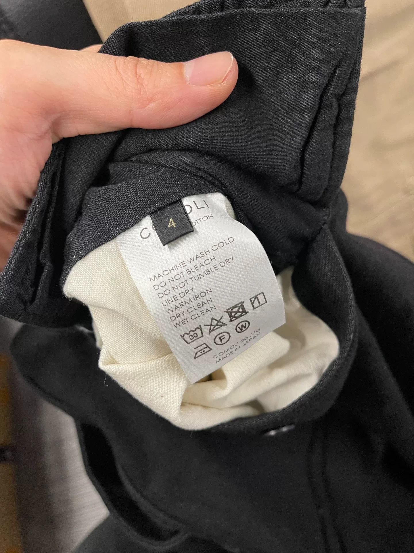 Comoli COMOLI Black Denim B.D.U Pants Size US 31 - 6 Thumbnail