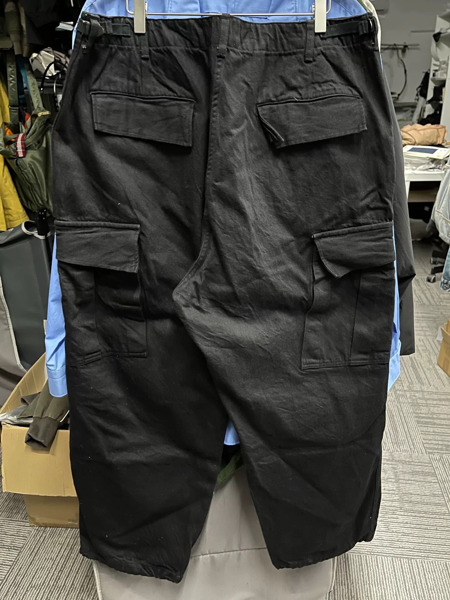 Comoli COMOLI Black Denim B.D.U Pants Size US 31 - 4 Thumbnail
