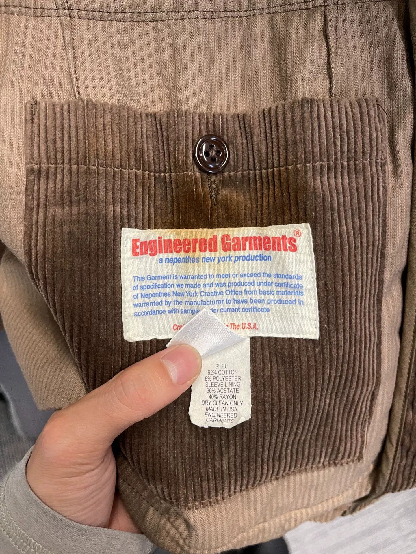 Engineered Garments Engineered Garments Corduroy Hunting Jacket Size US M / EU 48-50 / 2 - 3 Thumbnail