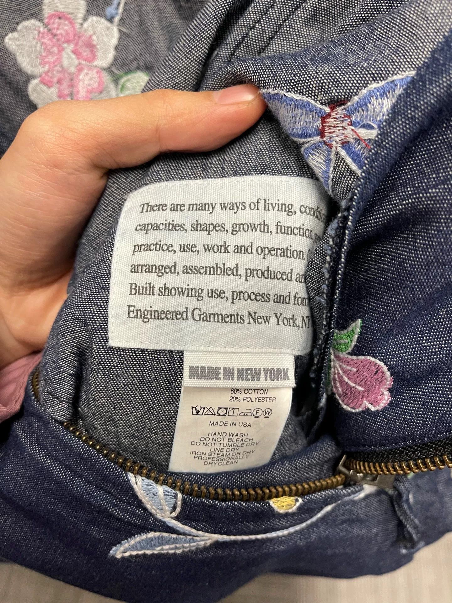 Engineered Garments Engineered Garments Cotton Embroidered Jacket Size M / US 6-8 / IT 42-44 - 3 Thumbnail