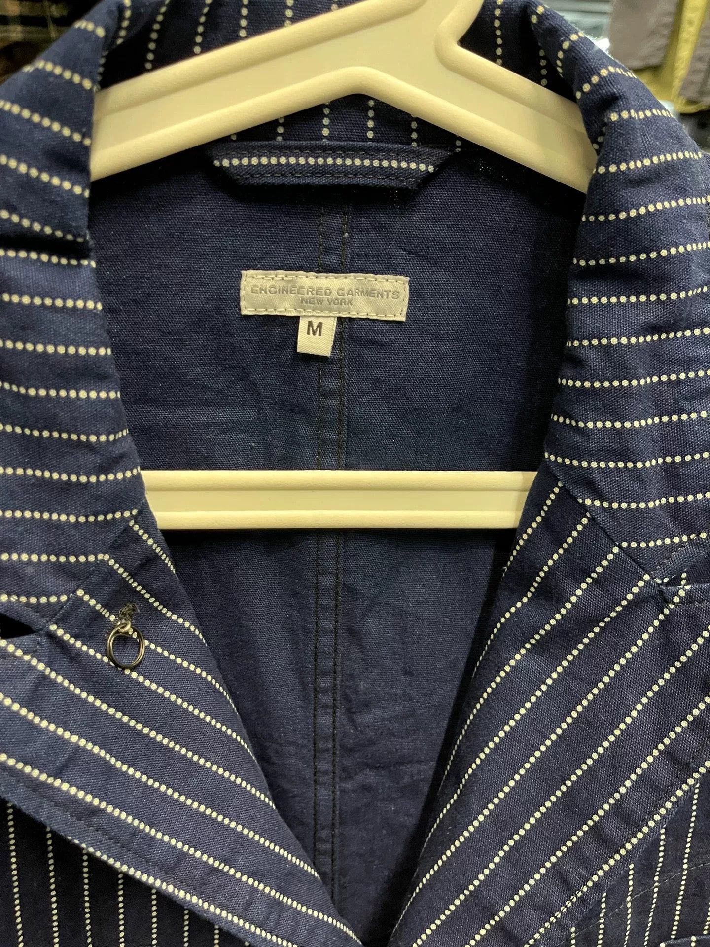 Engineered Garments Engineered Garments Blue Striped Suit Jacket Size US M / EU 48-50 / 2 - 2 Thumbnail