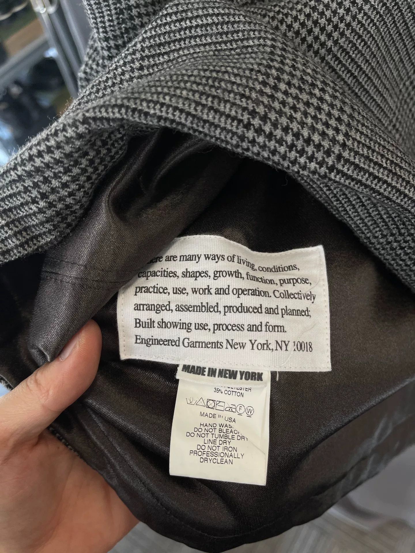 Engineered Garments Engineered Garments Houndstooth Wool Vest Size US M / EU 48-50 / 2 - 4 Thumbnail