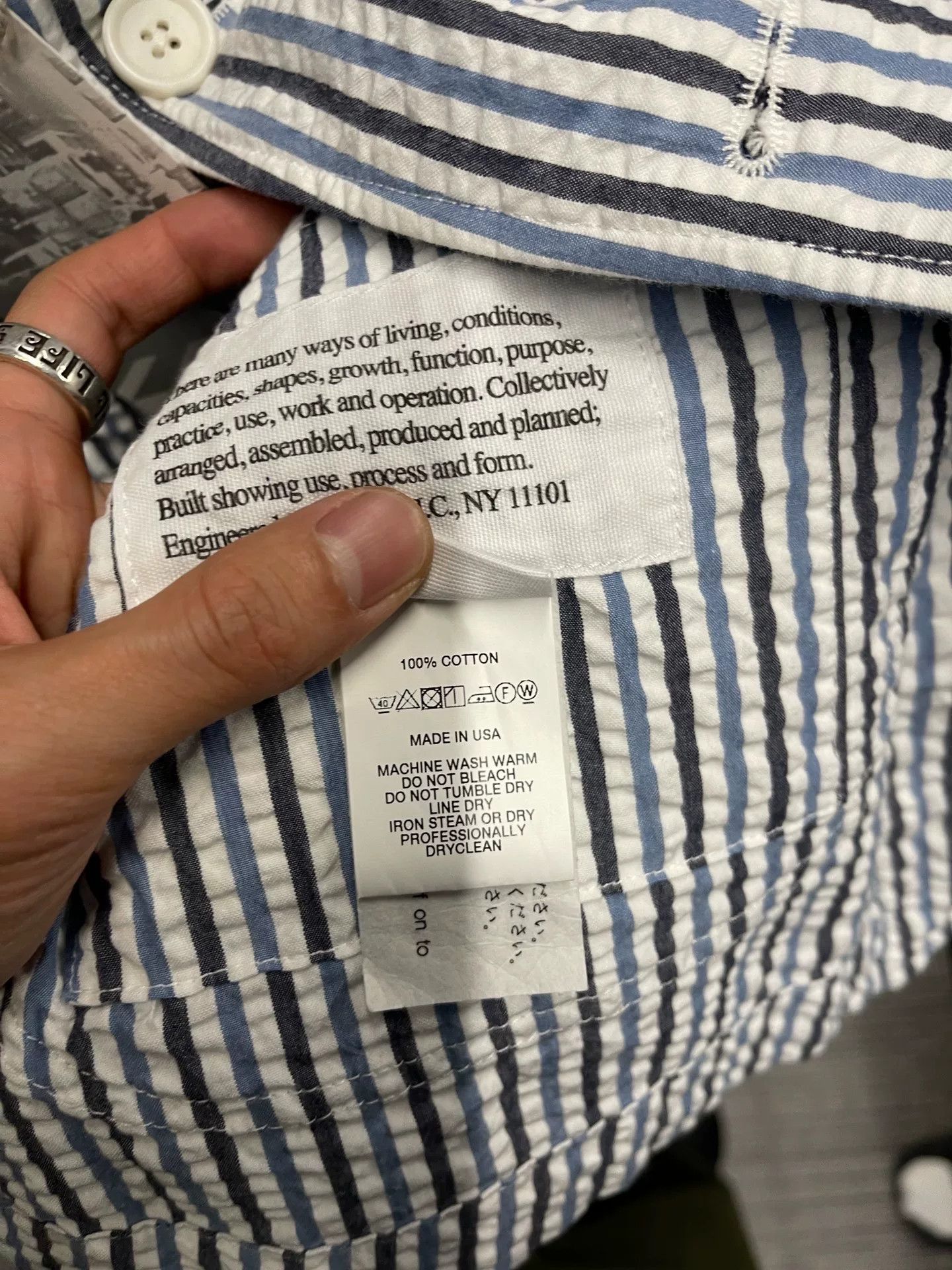 Engineered Garments Engineered Garments Seersucker Stripe Blazer Size US M / EU 48-50 / 2 - 4 Thumbnail