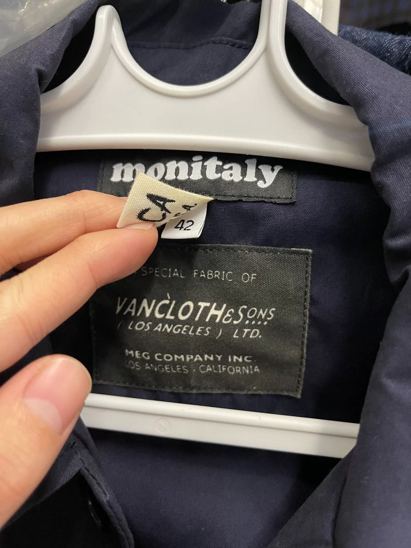 Monitaly Monitaly Navy Single-Layer Jacket Size US XS / EU 42 / 0 - 2 Thumbnail