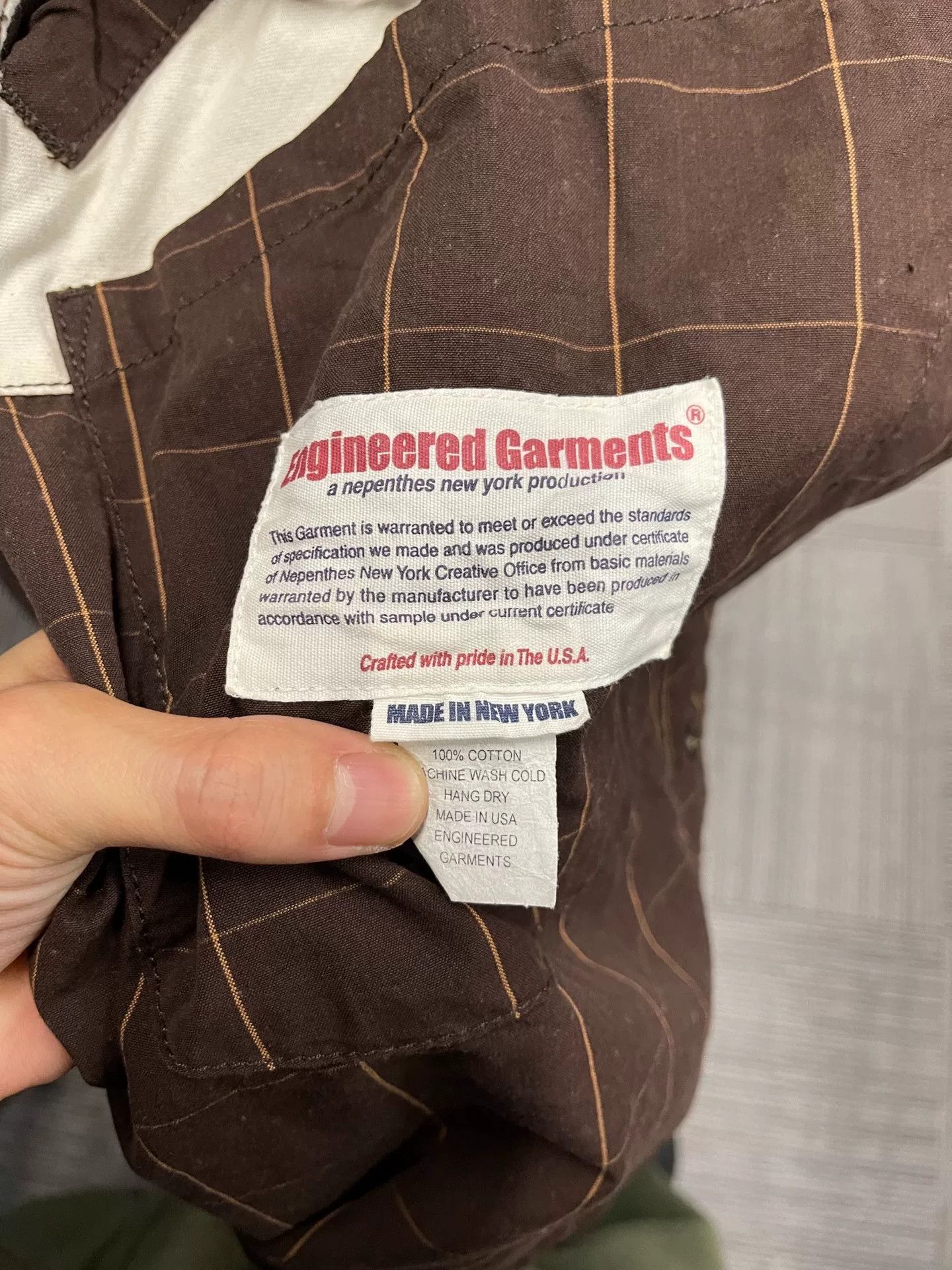 Engineered Garments Engineered Garments Hooded Check Trench Coat Size US M / EU 48-50 / 2 - 5 Thumbnail
