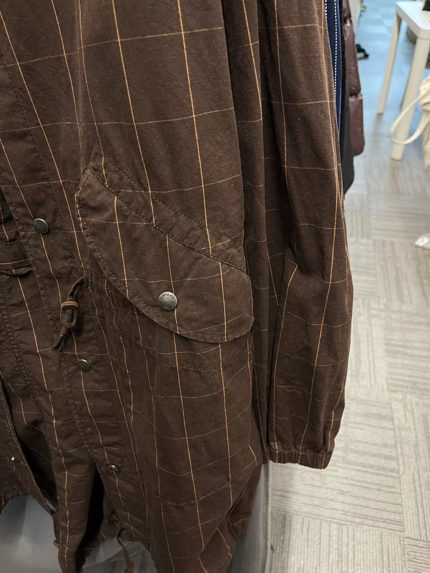 Engineered Garments Engineered Garments Hooded Check Trench Coat Size US M / EU 48-50 / 2 - 3 Thumbnail