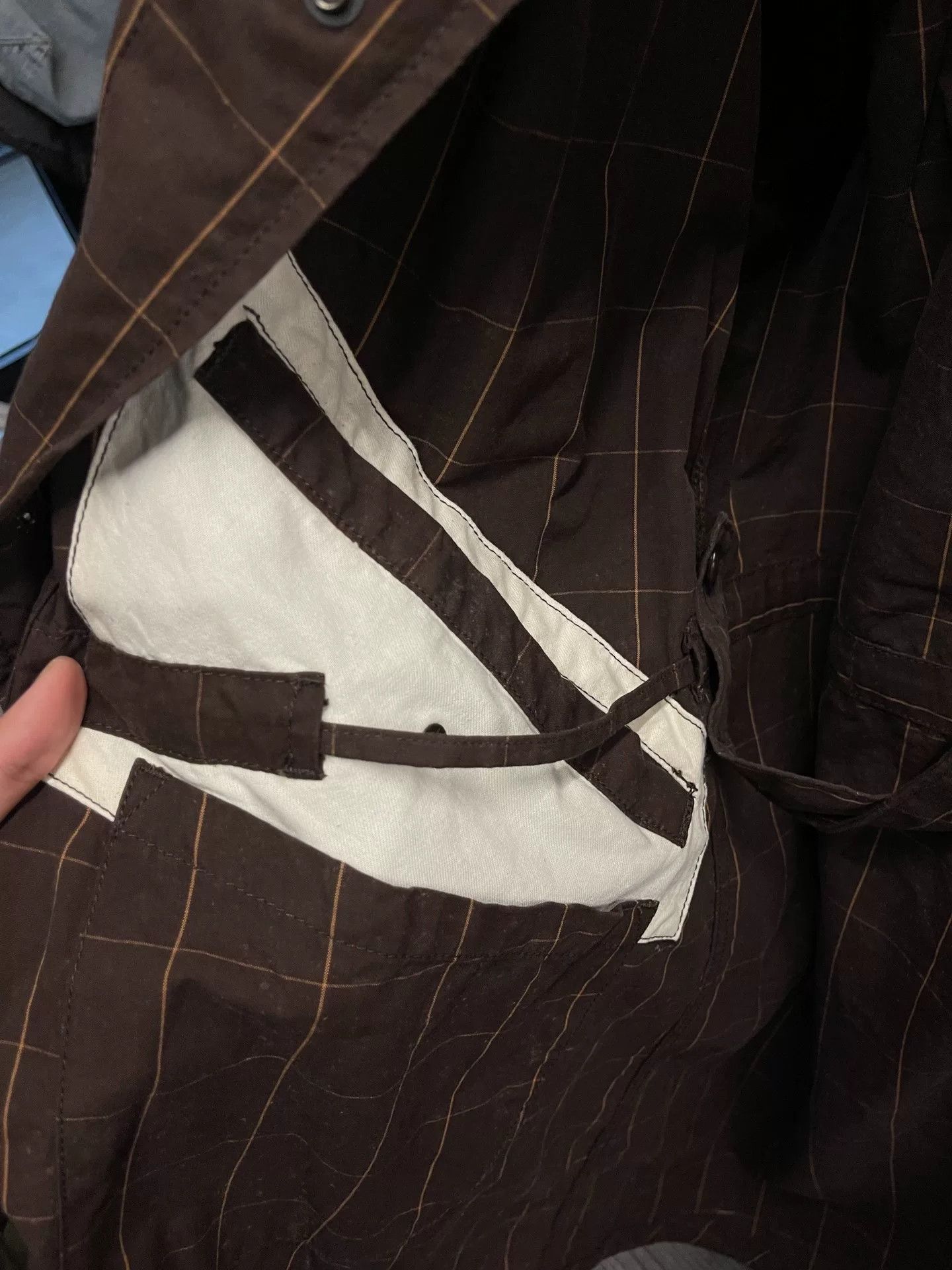 Engineered Garments Engineered Garments Hooded Check Trench Coat Size US M / EU 48-50 / 2 - 4 Thumbnail