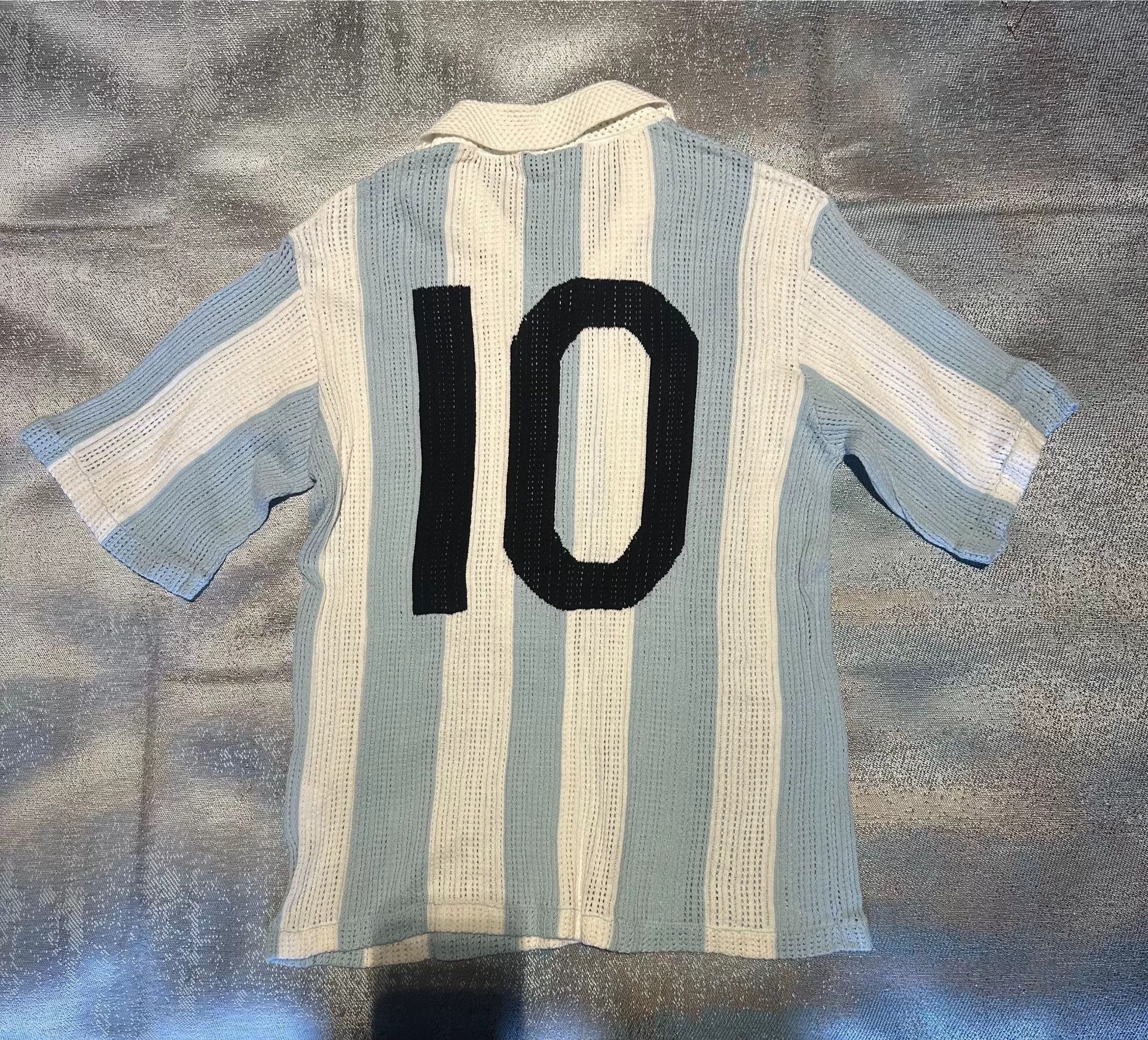 Other fortytwoco Hollow-out Knit Argentina No.10 Jersey Size US M / EU 48-50 / 2 - 2 Thumbnail