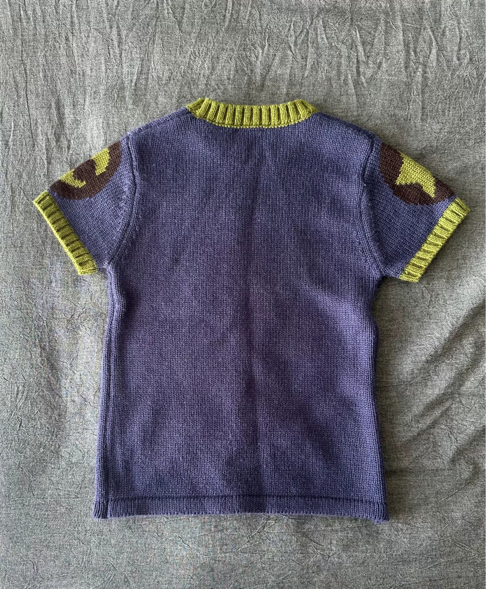 Happy99 happy99 24SS Logo Short-Sleeve Sweater Size XXS / US 00 / IT 34 - 2 Thumbnail