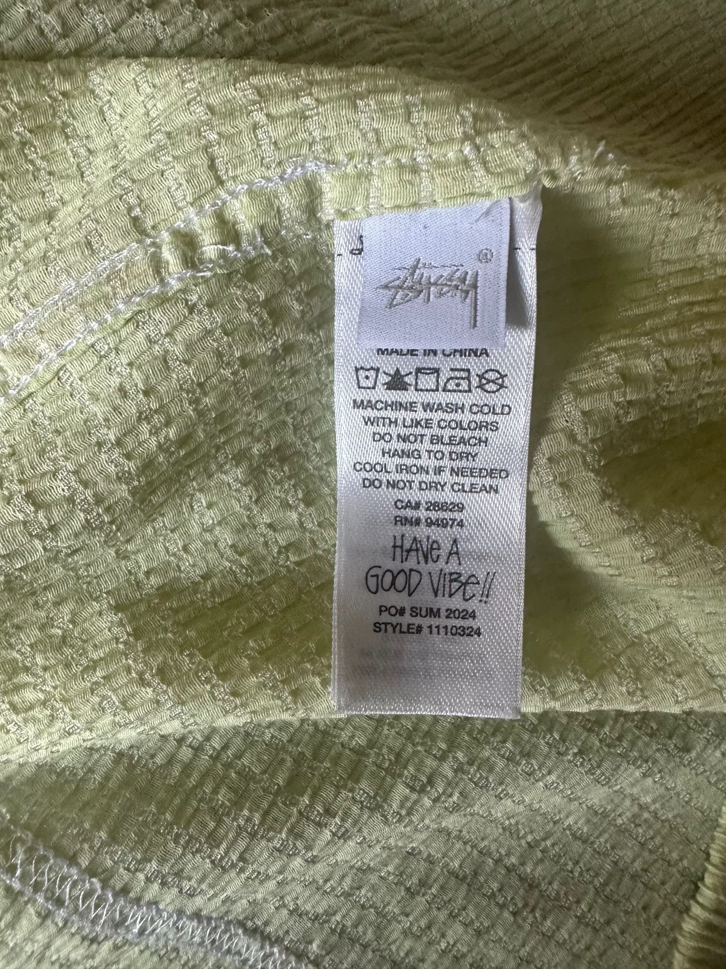 Stussy Stussy 24SS Pleated Texture Short Sleeve Shirt Size US S / EU 44-46 / 1 - 5 Thumbnail