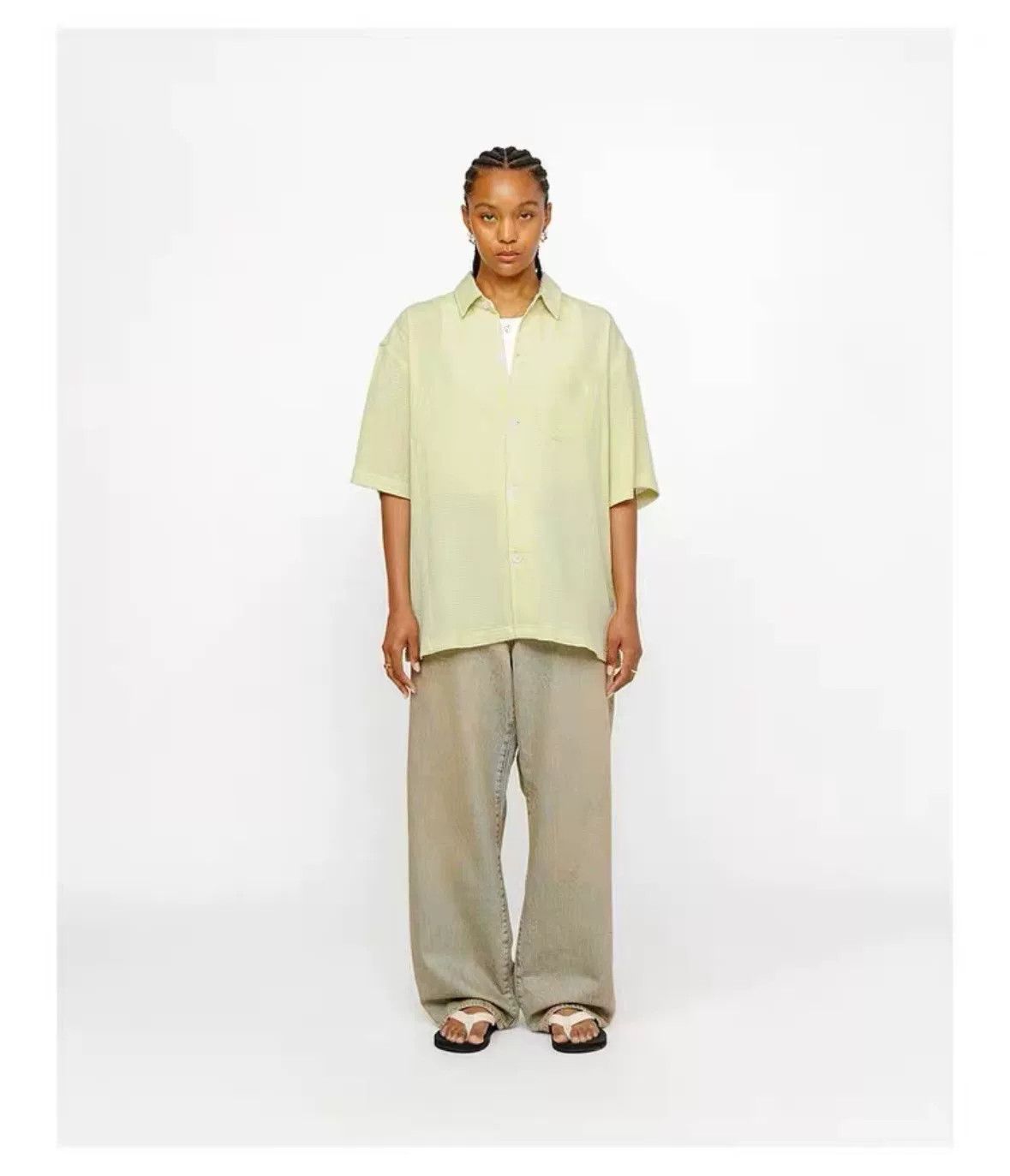 Stussy Stussy 24SS Pleated Texture Short Sleeve Shirt Size US S / EU 44-46 / 1 - 7 Thumbnail