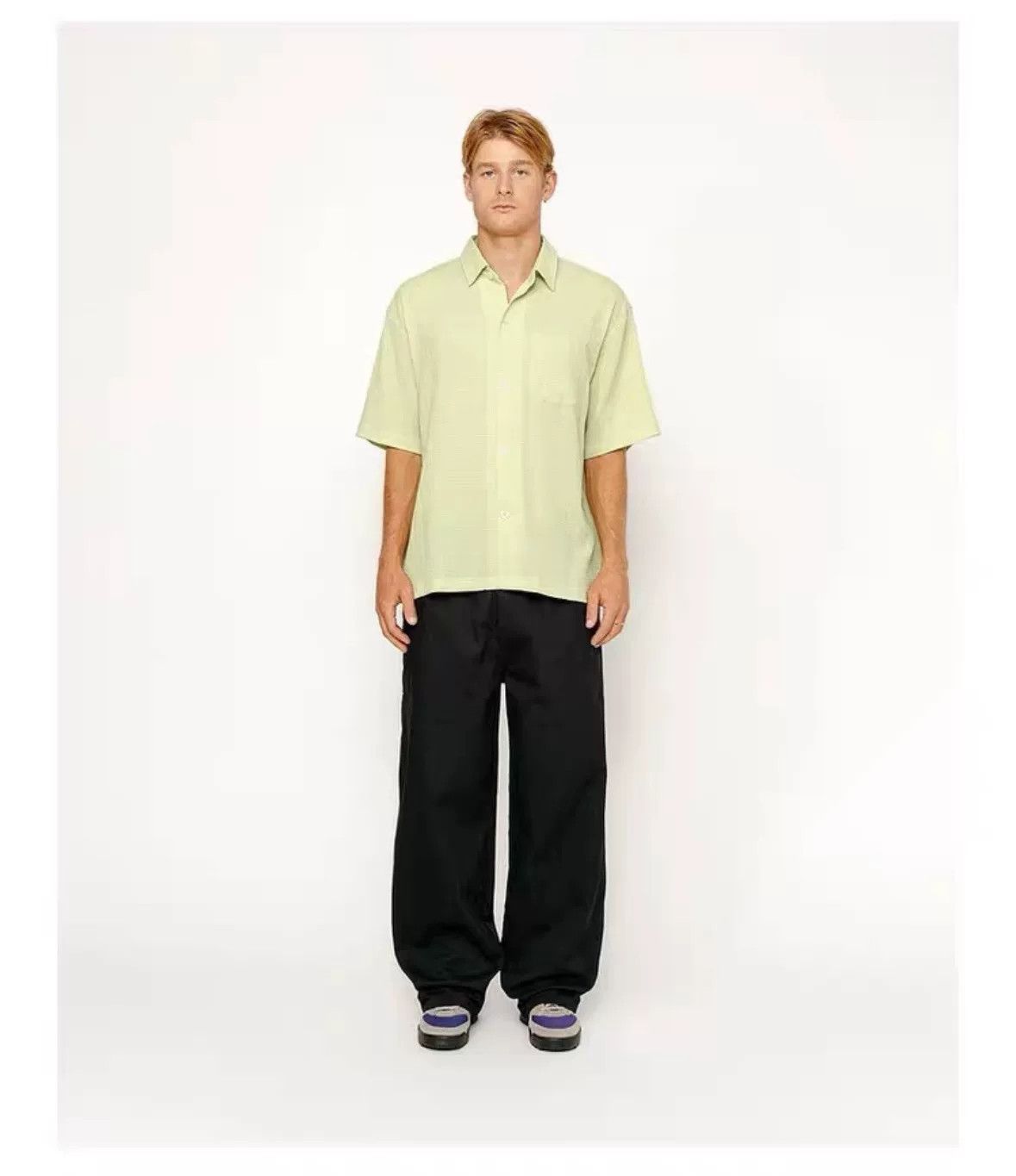 Stussy Stussy 24SS Pleated Texture Short Sleeve Shirt Size US S / EU 44-46 / 1 - 6 Thumbnail