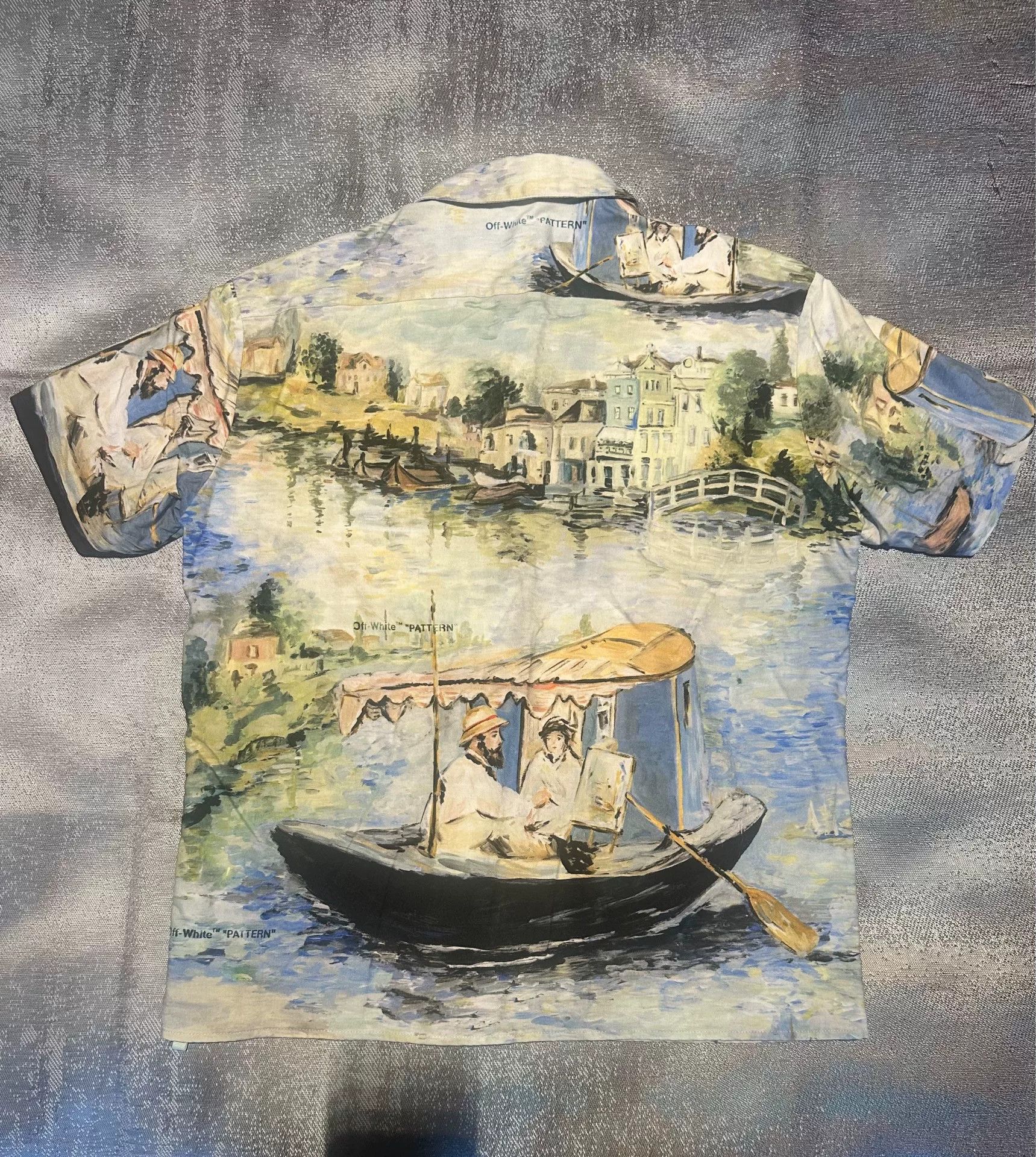 Off-White Off White 19SS Oil Painting Short Sleeve Shirt Size US S / EU 44-46 / 1 - 2 Thumbnail
