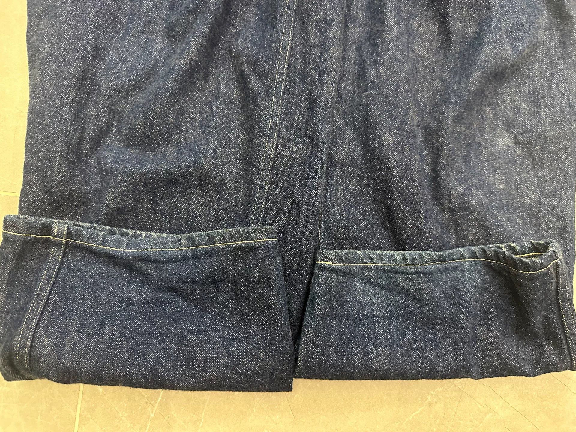 Comoli COMOLI Denim Belted Pants Indigo Size 22" - 3 Thumbnail
