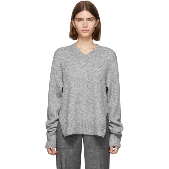 Helmut Lang Helmut Lang Wool Alpaca V-Neck Tie Sleeve Sweater Size US M / EU 48-50 / 2 - 5 Thumbnail