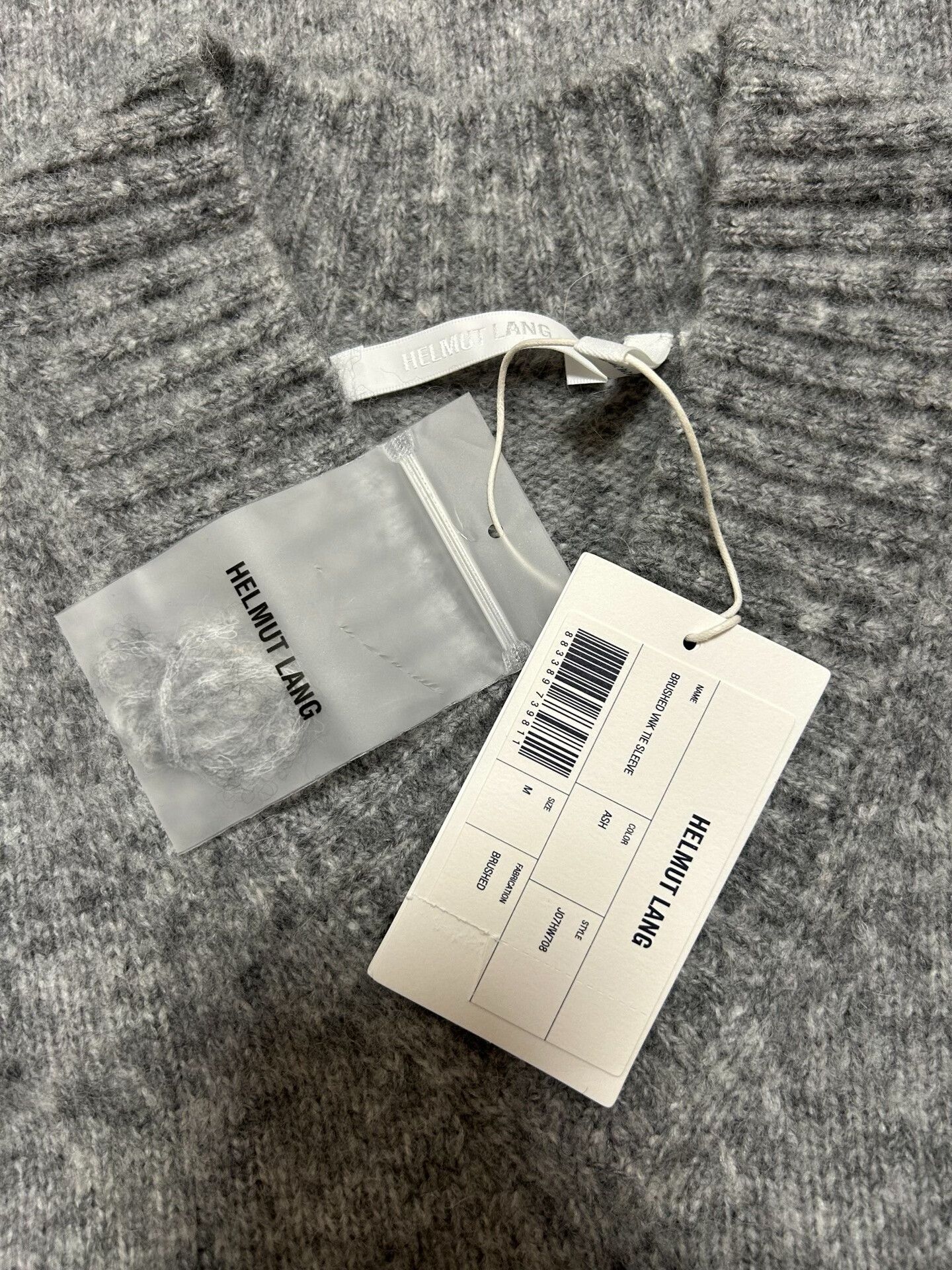 Helmut Lang Helmut Lang Wool Alpaca V-Neck Tie Sleeve Sweater Size US M / EU 48-50 / 2 - 3 Thumbnail