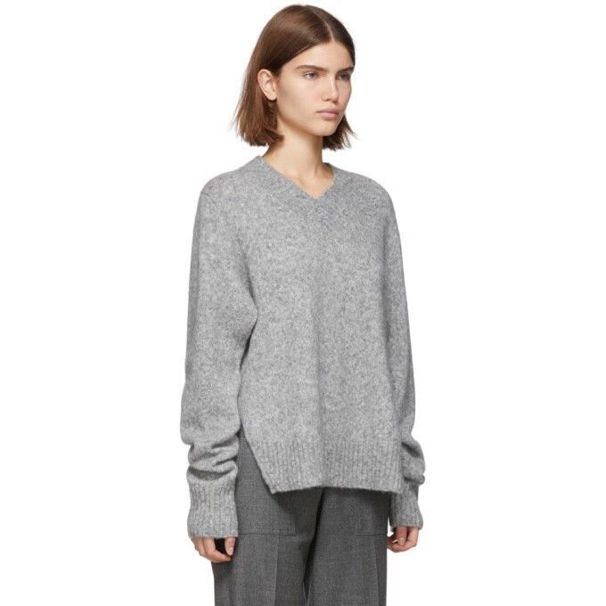 Helmut Lang Helmut Lang Wool Alpaca V-Neck Tie Sleeve Sweater Size US M / EU 48-50 / 2 - 6 Thumbnail