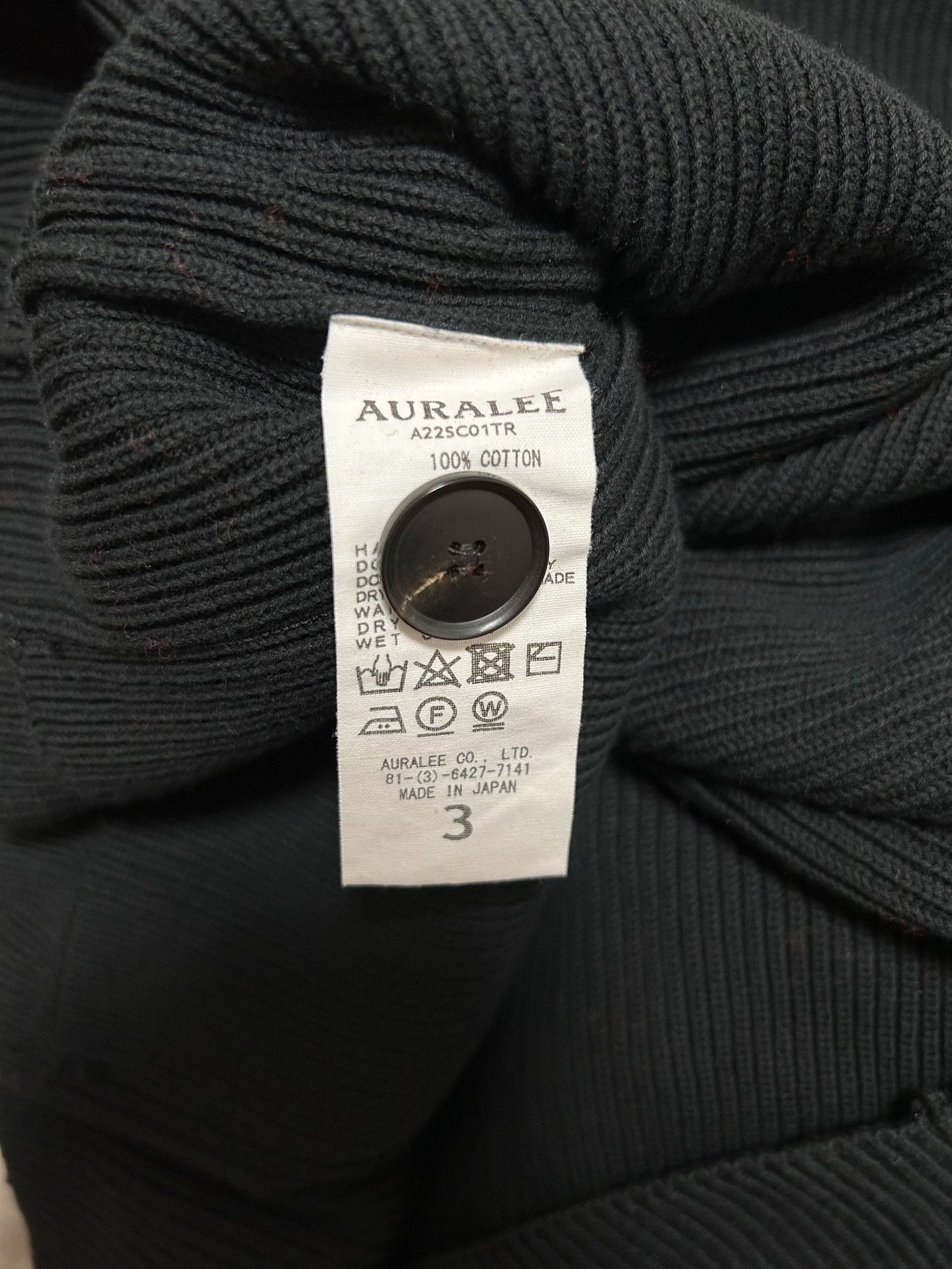 Auralee AURALEE Super Hard Twist Rib Knit Cardigan Size US L / EU 52-54 / 3 - 4 Thumbnail